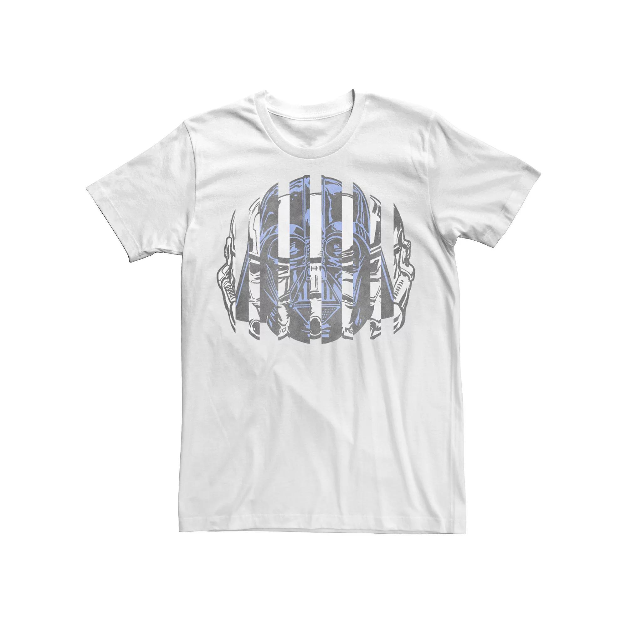 Men's Star Wars Darth Vader & Stormtrooper Split Face Tee, Size: Large, White Product Image