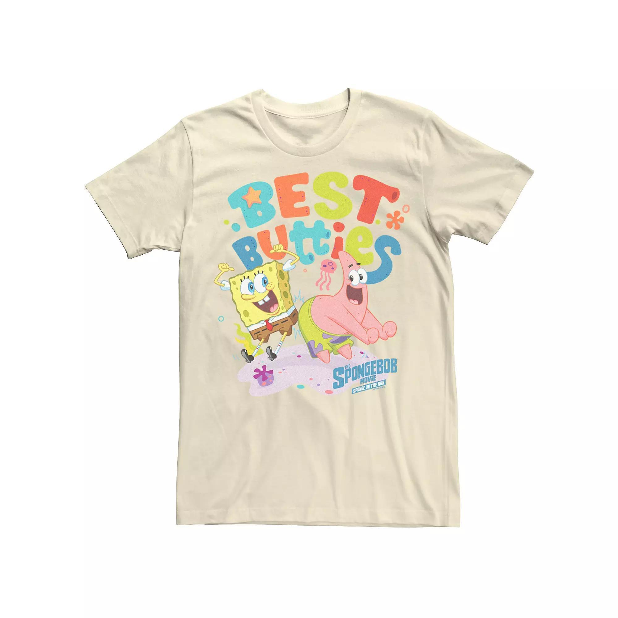 Men's Spongebob Movie Best Butties Tee, Size: 3XL, Natural Product Image