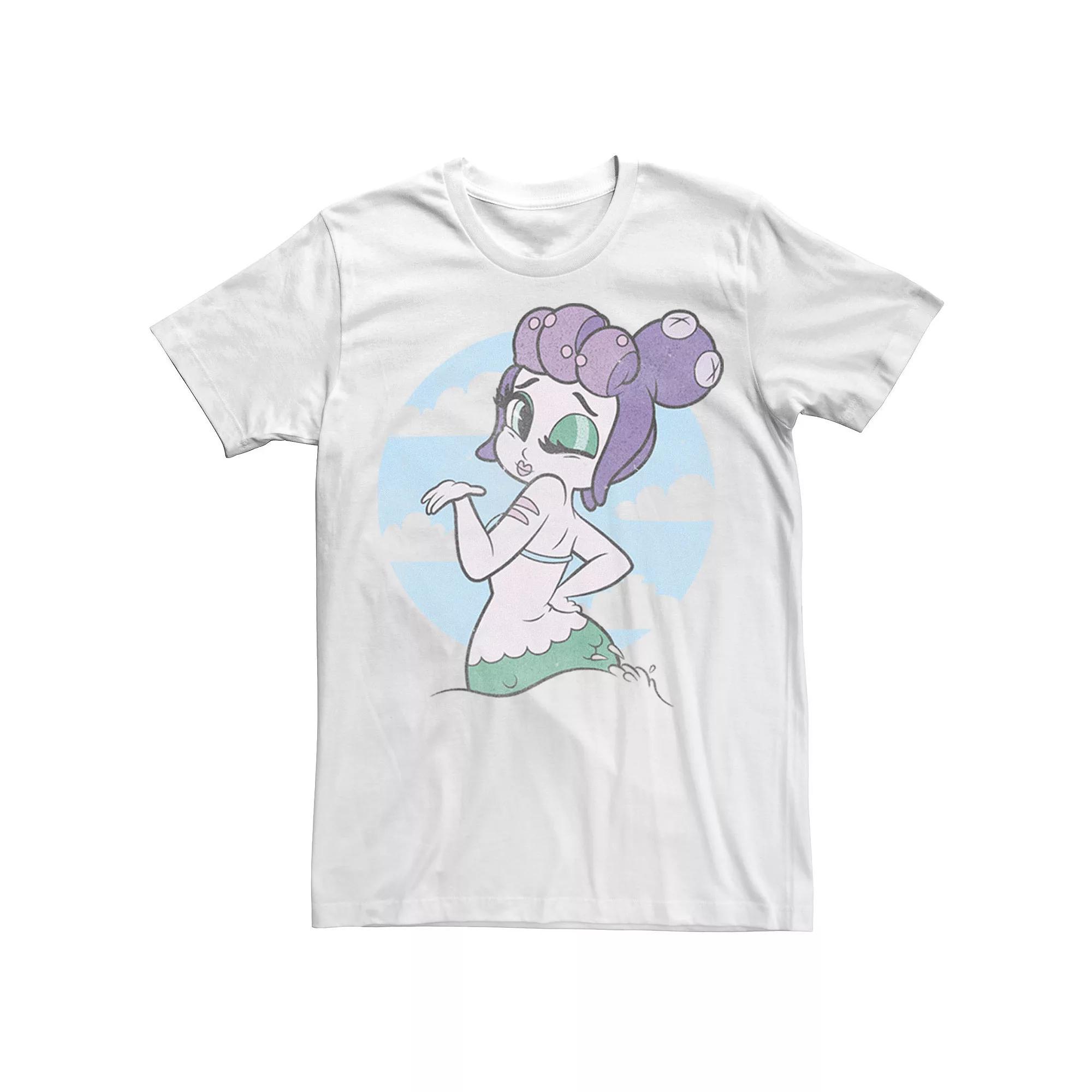 Men's Cuphead Cala Maria Yoo Hoo Wink Graphic Tee, Size: Small, White Product Image
