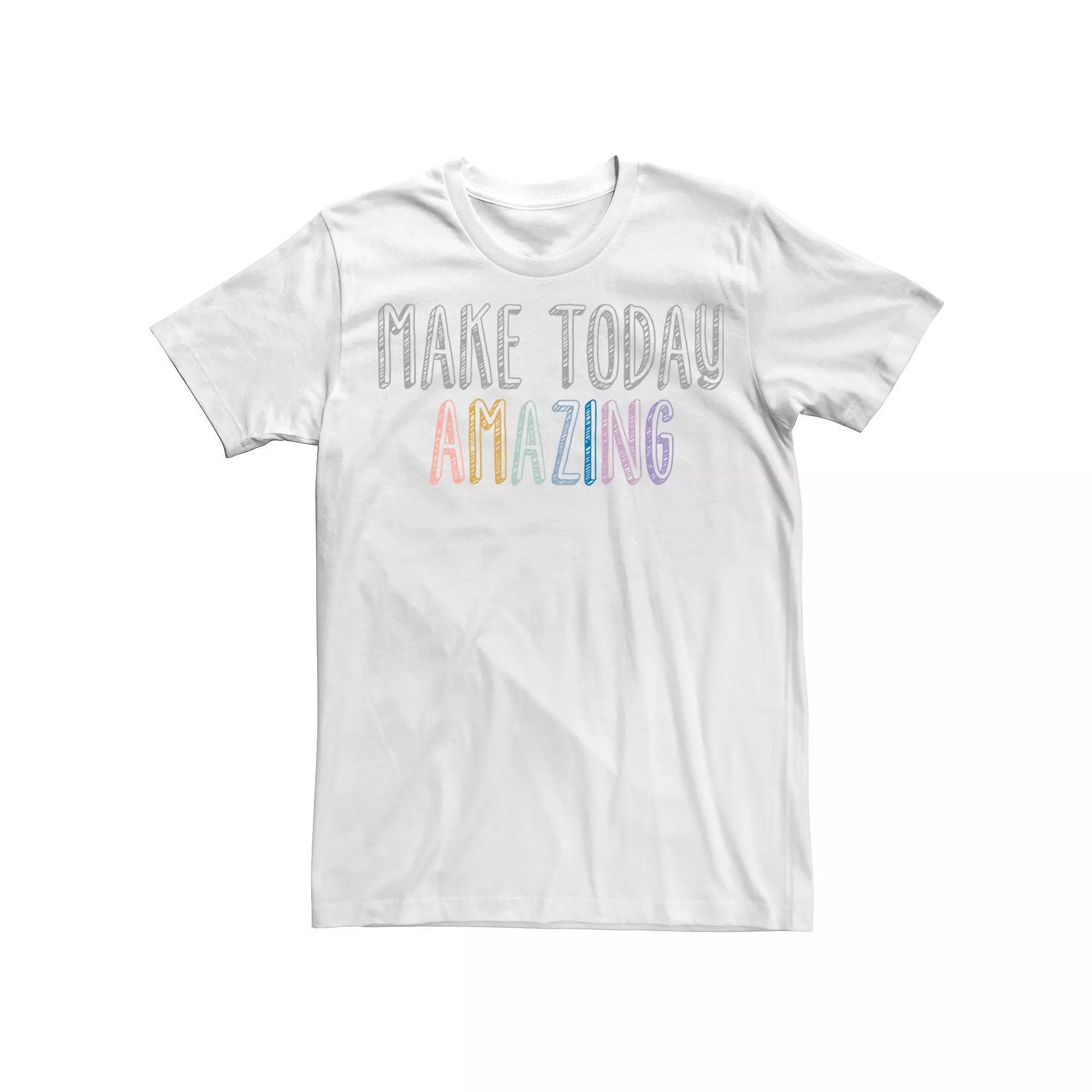 Men's Fifth Sun "Make Today Amazing" Doodle Tee, Size: Small, White Product Image