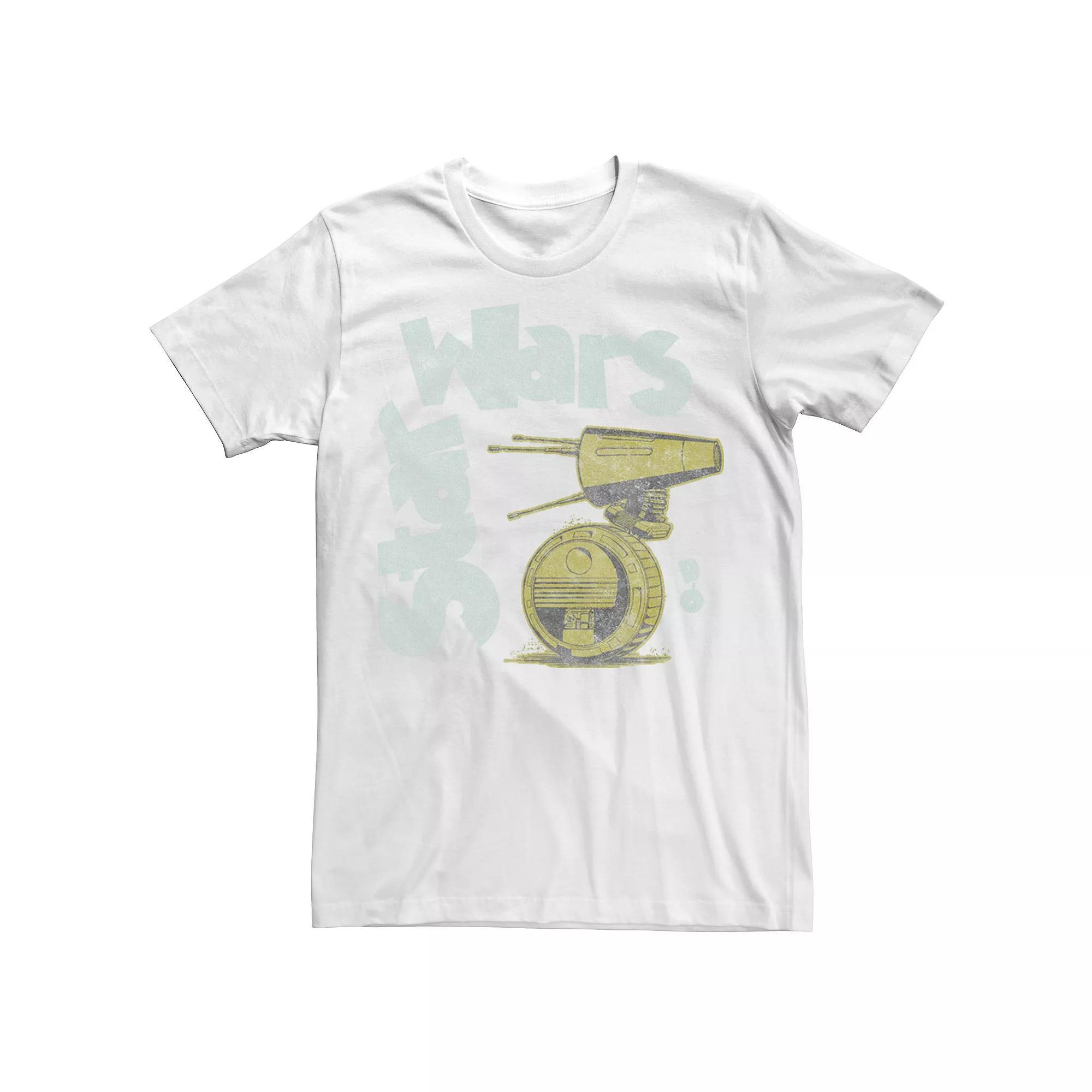 Men's Star Wars The Rise of Skywalker Retro D-0 Tee, Size: 3XL, Grey Product Image