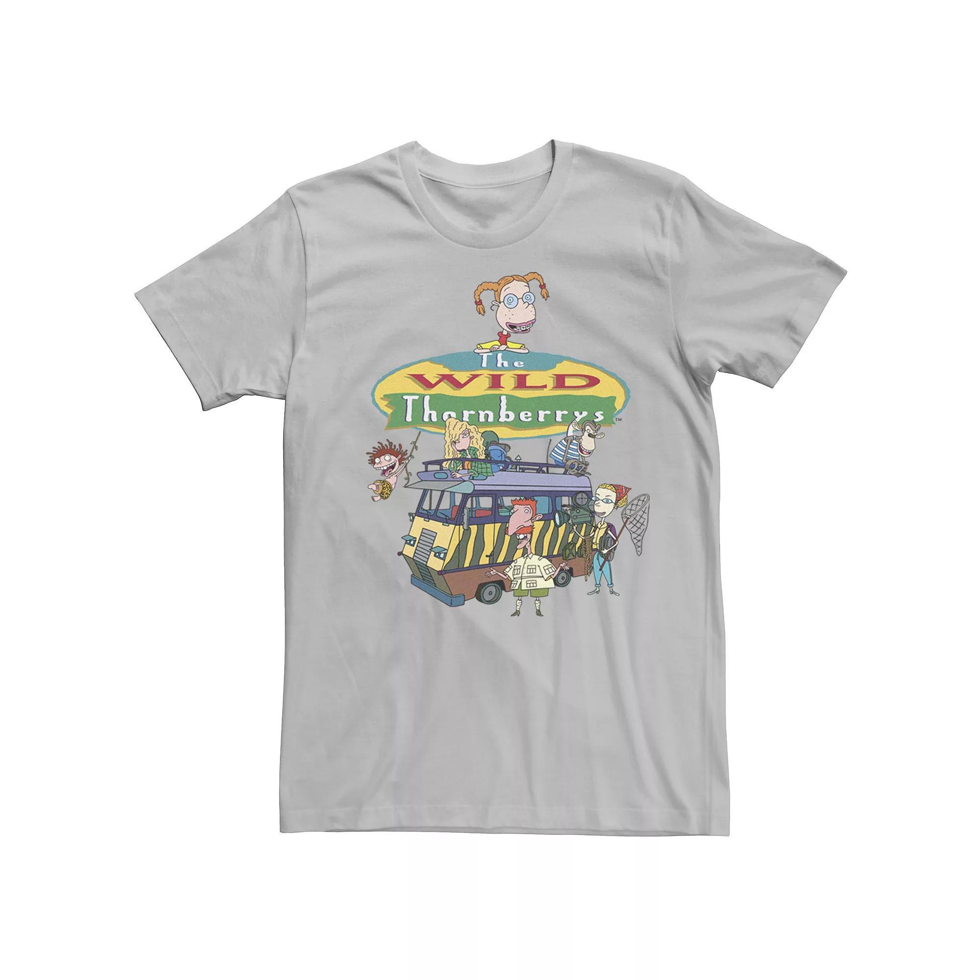 Boys 8-20 Nickelodeon The Wild Thornberrys Family RV Logo Tee, Mens Athletic Grey Product Image
