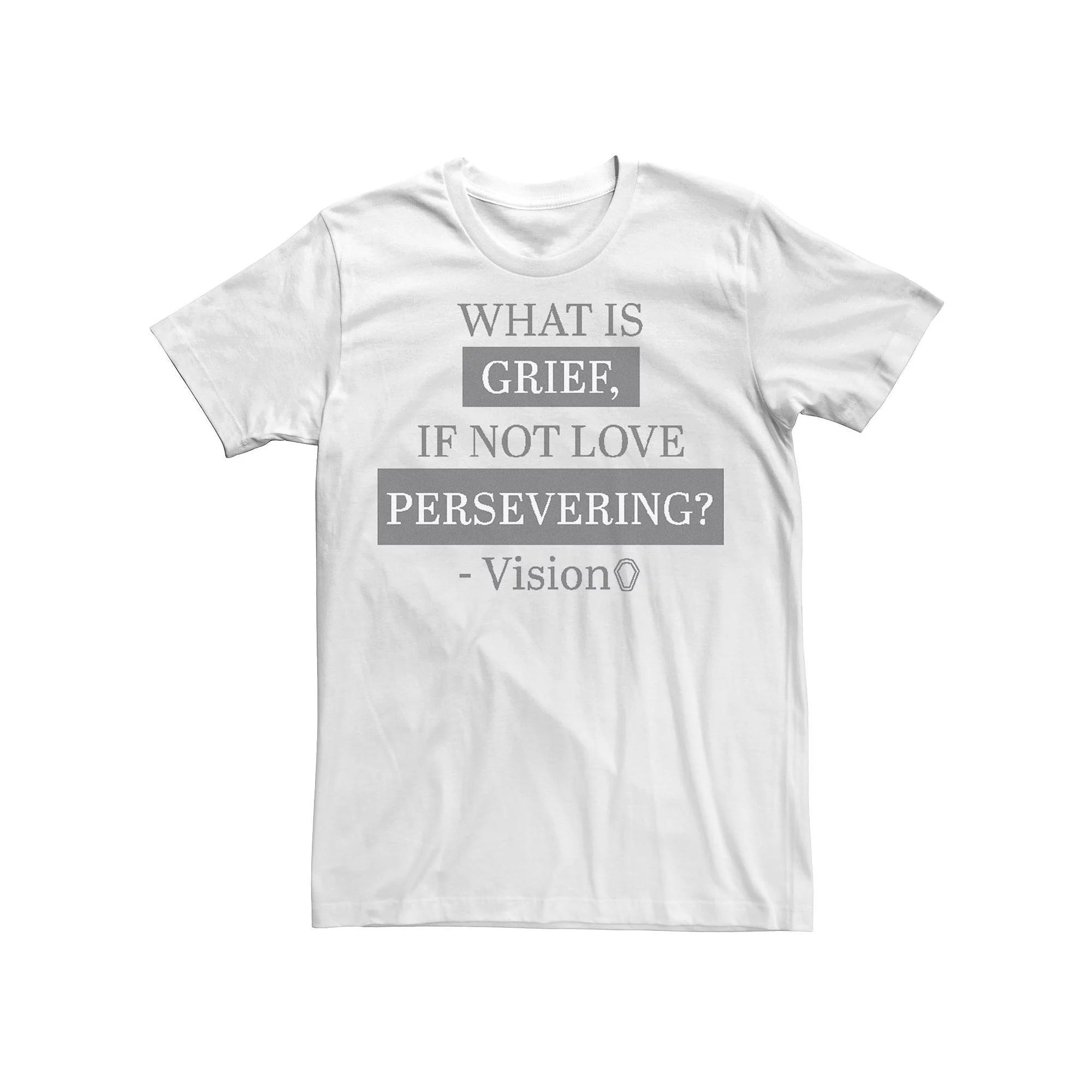Men's Marvel WandaVision What Is Grief, If Not Love Persevering? Tee, Size: XL, White Product Image