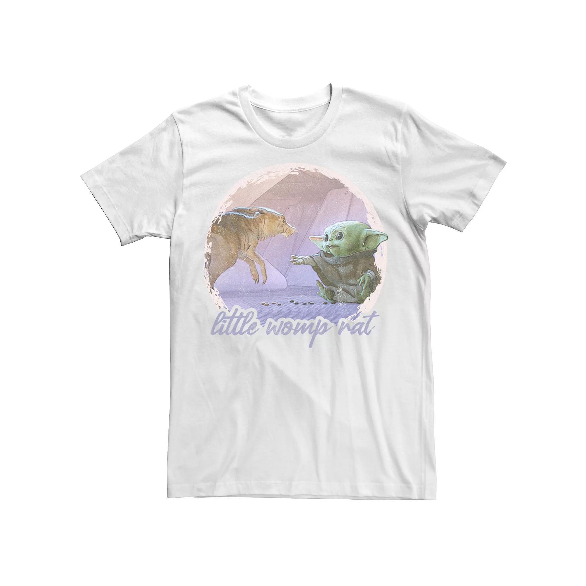 Big & Tall Star Wars: The Mandalorian The Child & Womp Rat Concept Art Tee, Men's, Size: XLT, White Product Image