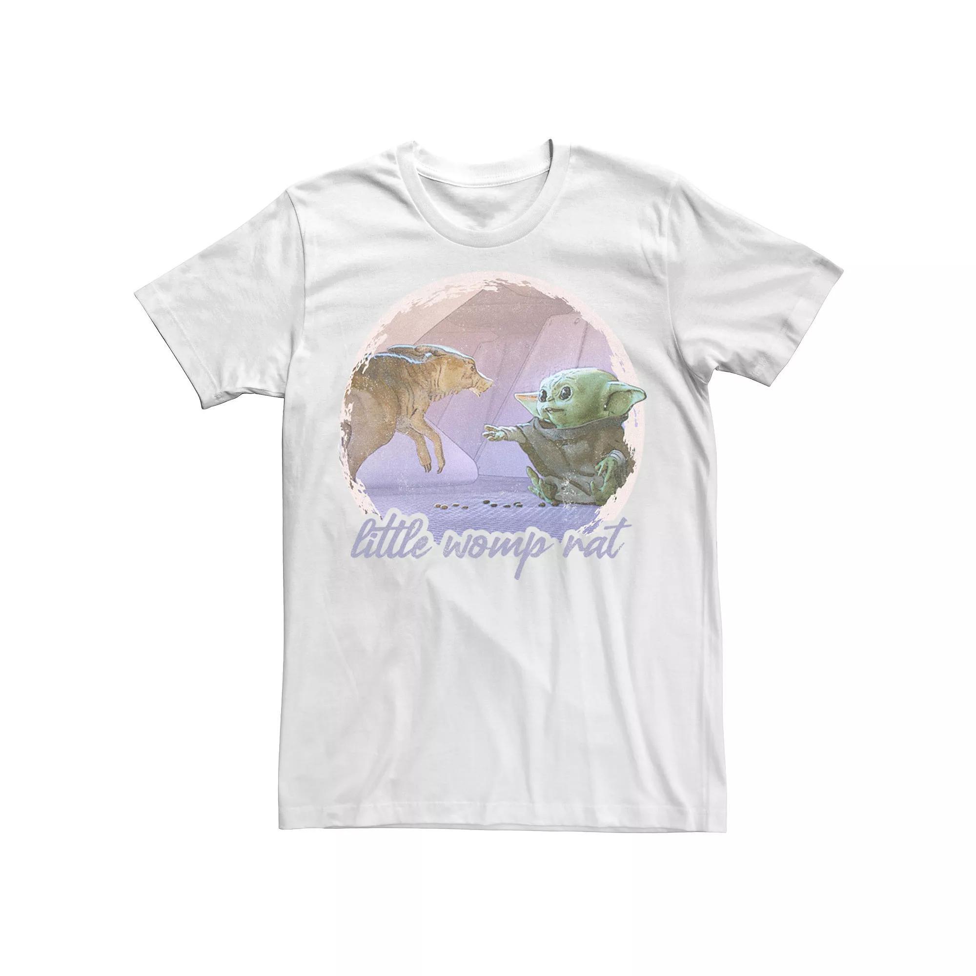 Big & Tall Star Wars: The Mandalorian The Child & Womp Rat Concept Art Tee, Men's, Size: XLT, White Product Image