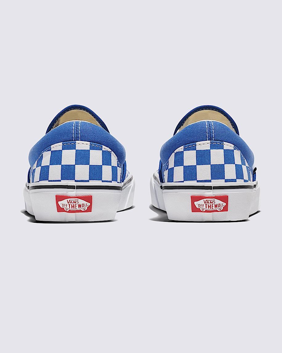 Classic Slip-On Checkerboard Shoe in Blue / White| Vans US Product Image