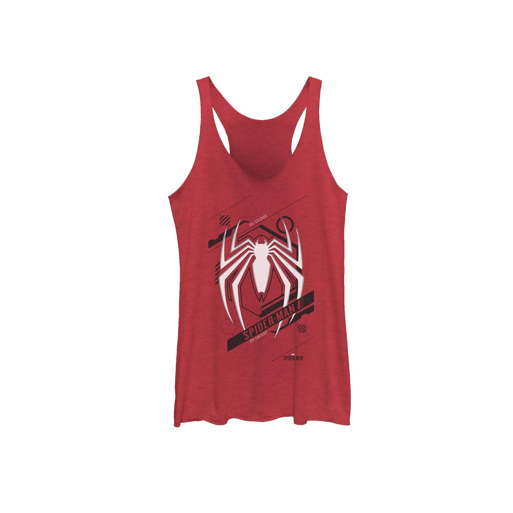 Juniors' Marvel Spider-Man Game Tech Icon Graphic Tank Top, Girl's, Size: XS, Red Grey Product Image