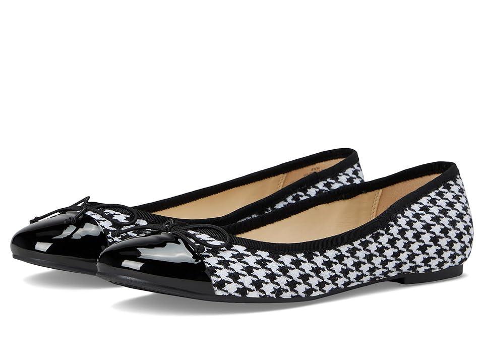 Nine West Prosep White Houndstooth Multi) Women's Flat Shoes Product Image