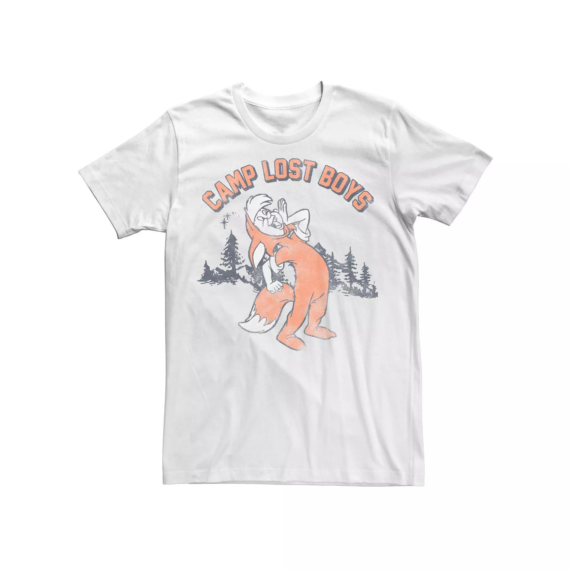 Disney's Peter Pan Men's Fox Slightly Camp Lost Boys Graphic Tee, Size: XXL, White Product Image