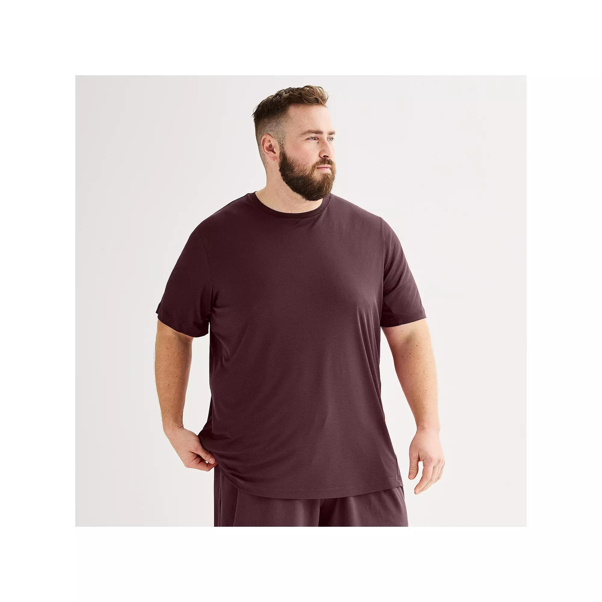 Big & Tall Tek Gear® Dry Tek Tee, Men's, Size: XL Tall, Hawk Gray Product Image