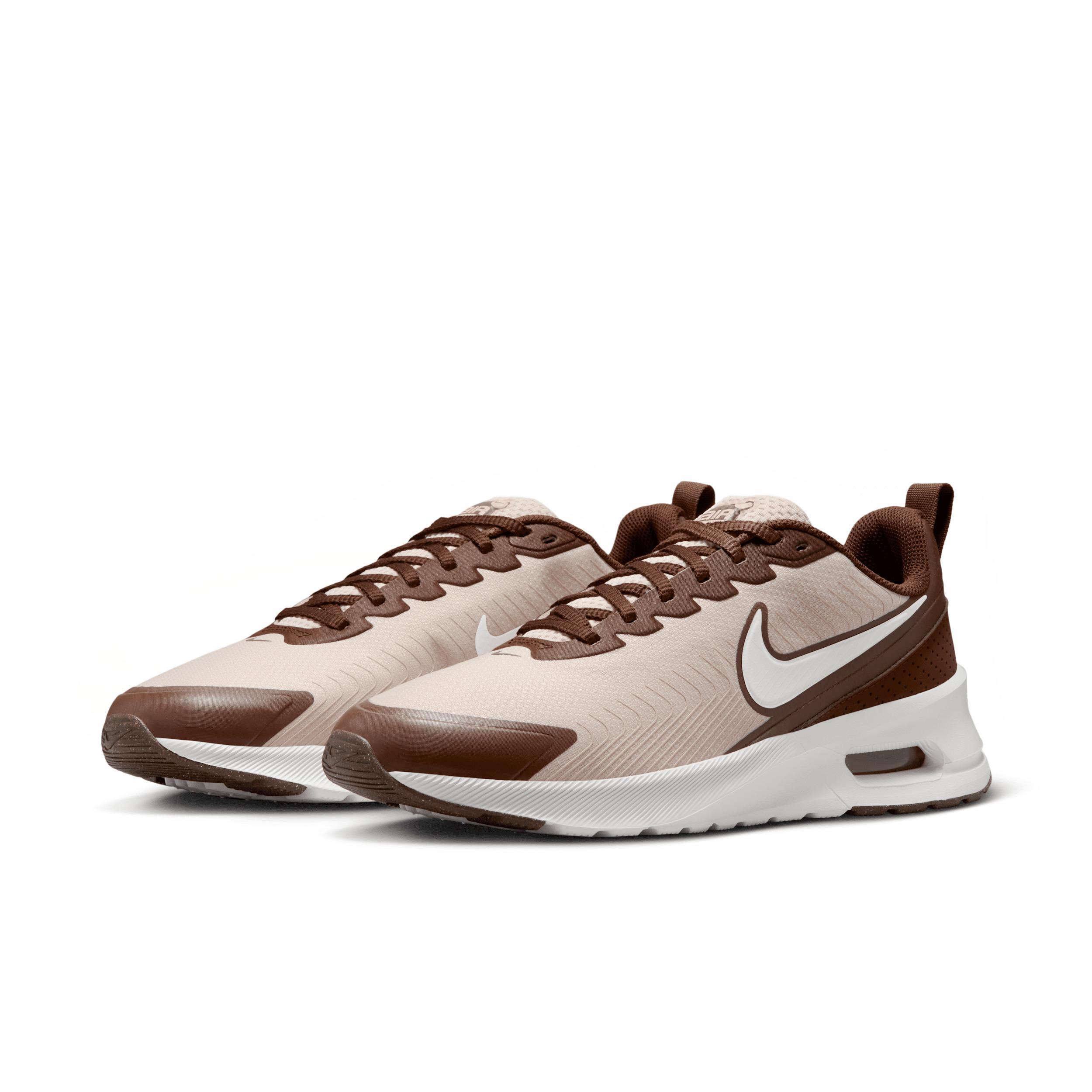 Nike Air Max Nuaxis Men's Running Shoes, Women's, Size: 7, Sanddrift Blue Cacao Product Image