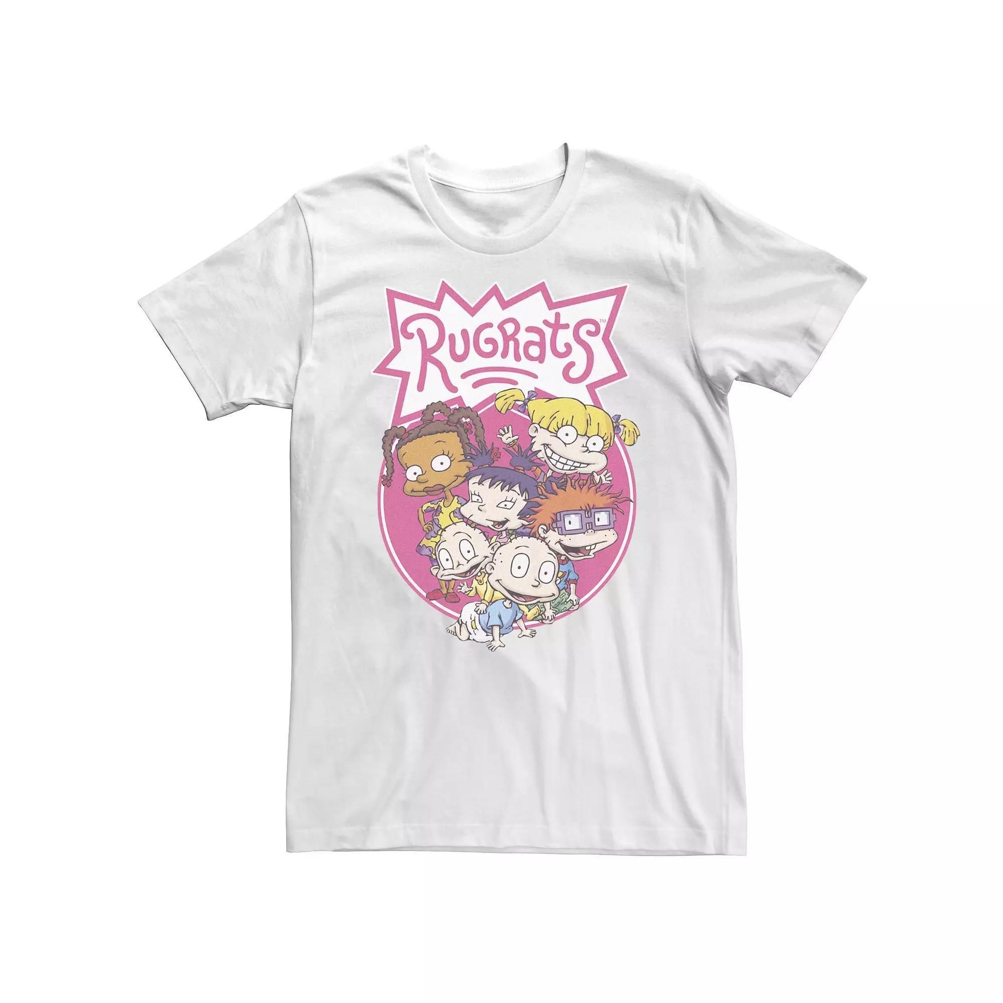 Big & Tall Nickelodeon Rug Rats Group Poster Tee, Men's, Size: 4XL Tall, White Product Image