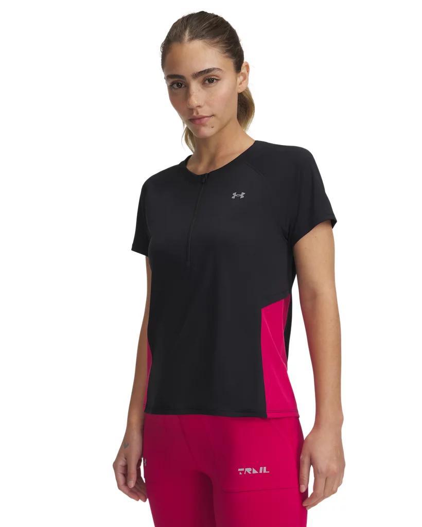 Women's UA Trail Run Zip Short Sleeve Product Image