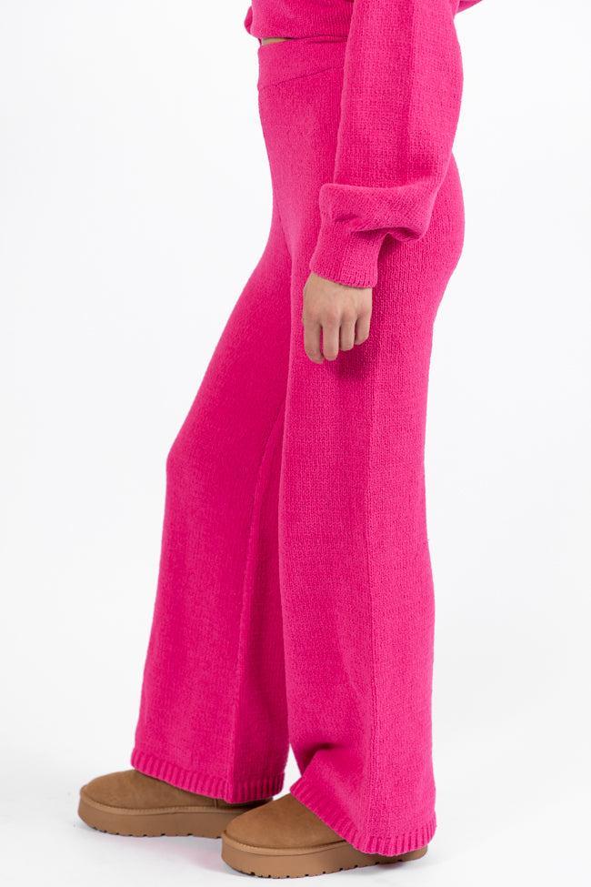 Cozy For Keeps Hot Pink Lounge Pants FINAL SALE Product Image