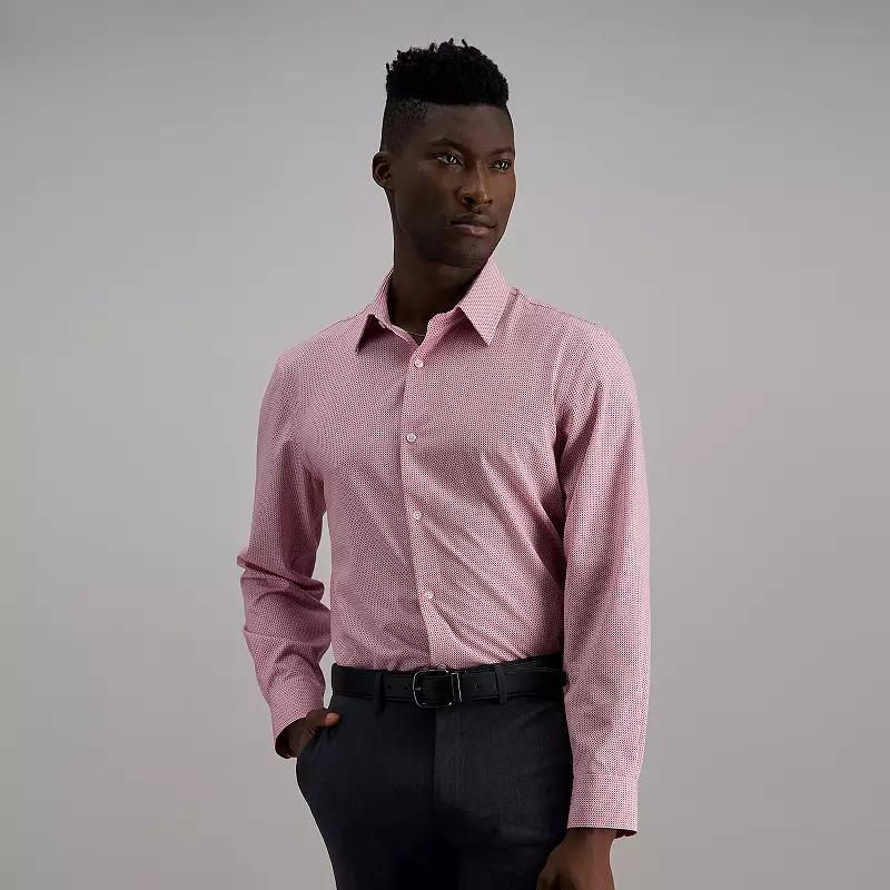 Mens Haggar Smart Wash Classic Fit Wrinkle Free Dress Shirt Product Image
