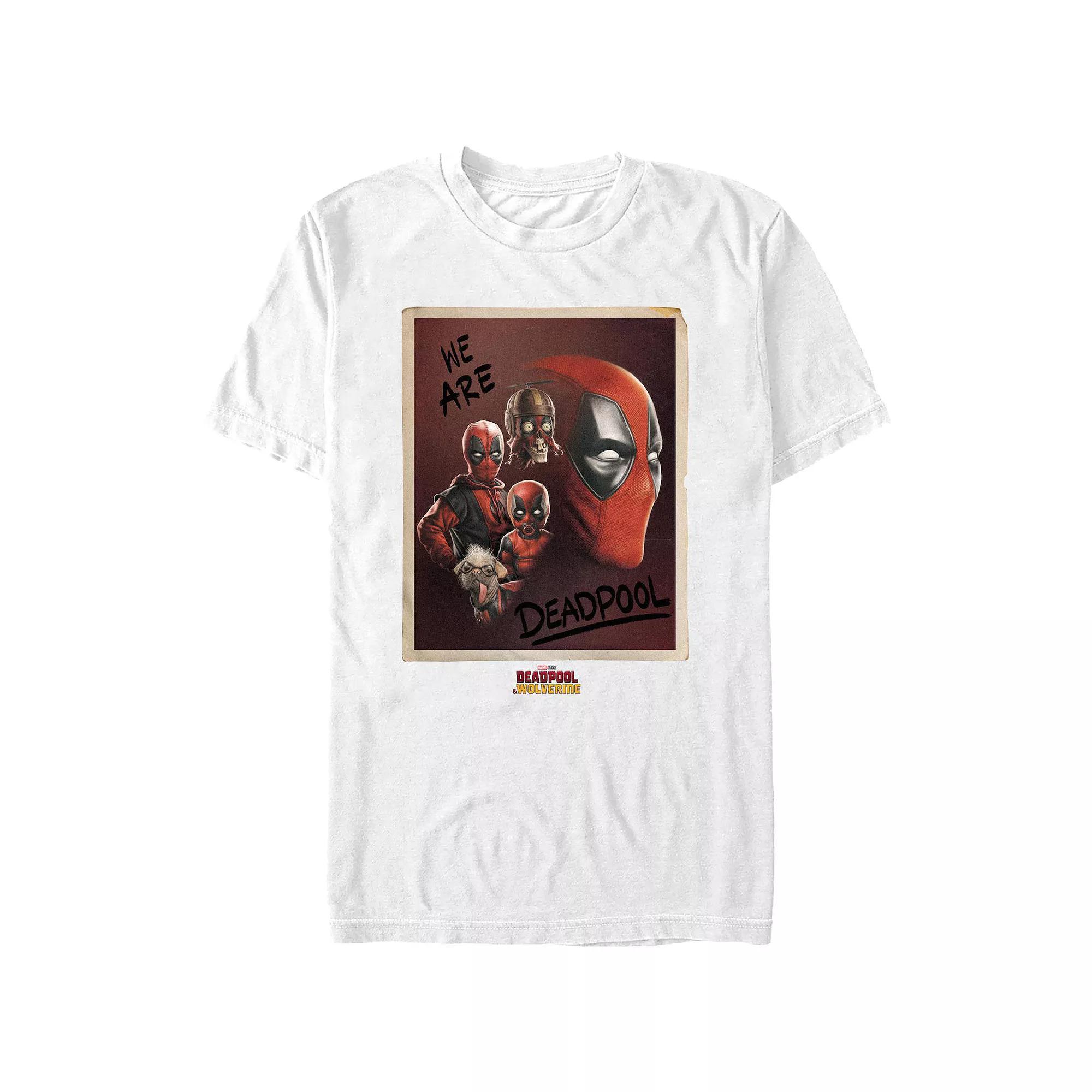 Men's Marvel Deadpool And Wolverine We Are Deadpool Photo Graphic Tee, Size: Small, White Product Image