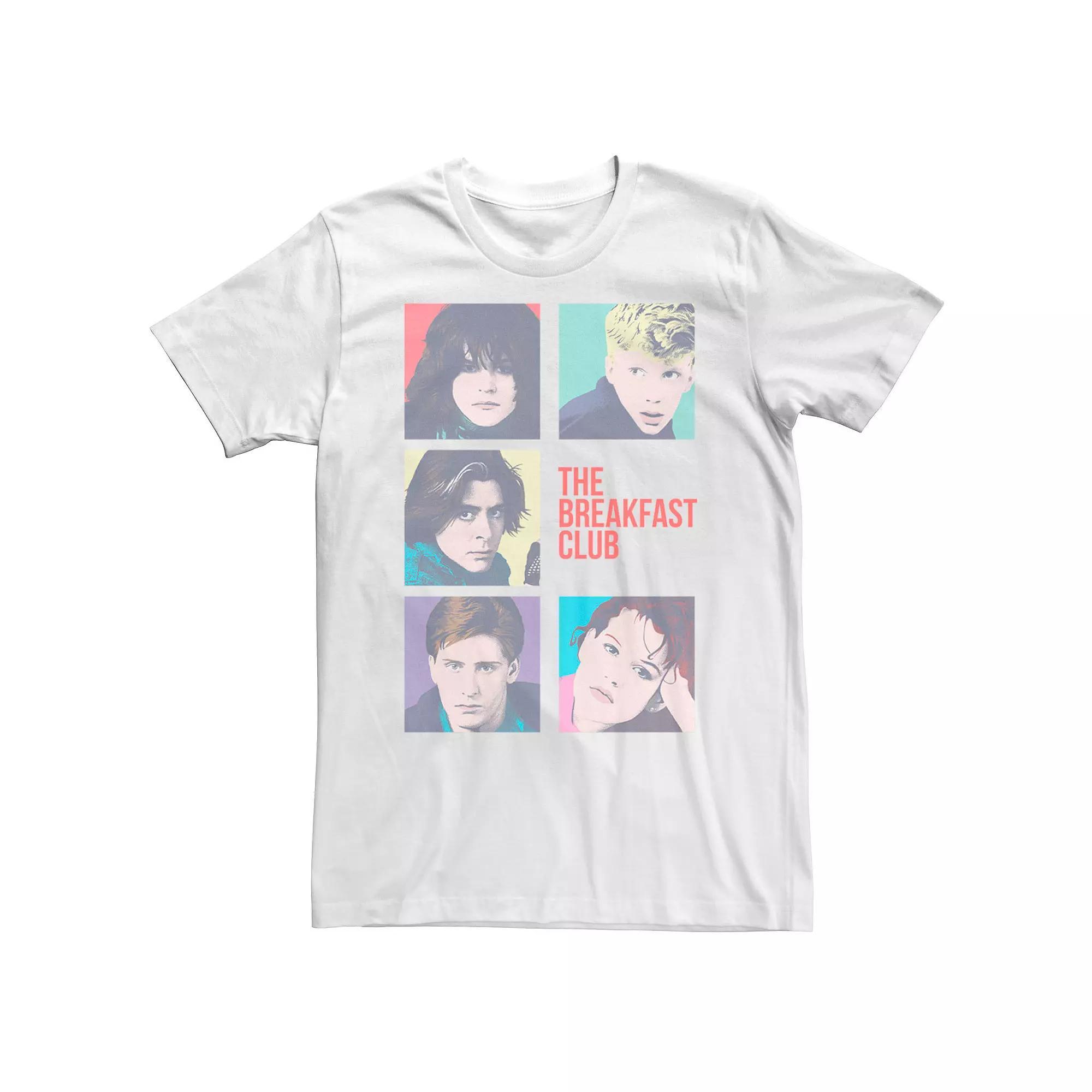 Big & Tall Breakfast Club Group Shot Squares Tee, Men's, Size: 3XL, White Product Image