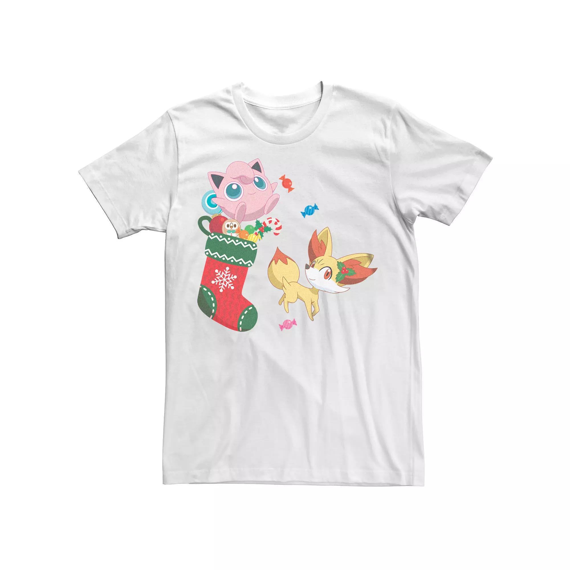 Men's Pokemon Jigglypuff Gift Stocking Tee, Size: XXL, White Product Image