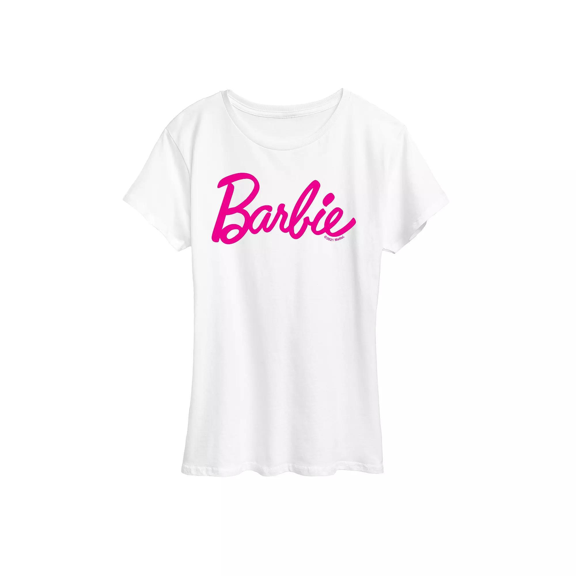Juniors Barbie Classic Logo Graphic Tee, Girls Product Image