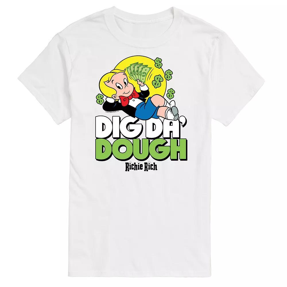 Big & Tall Richie Rich Dig Da Dough Graphic Tee, Mens Product Image
