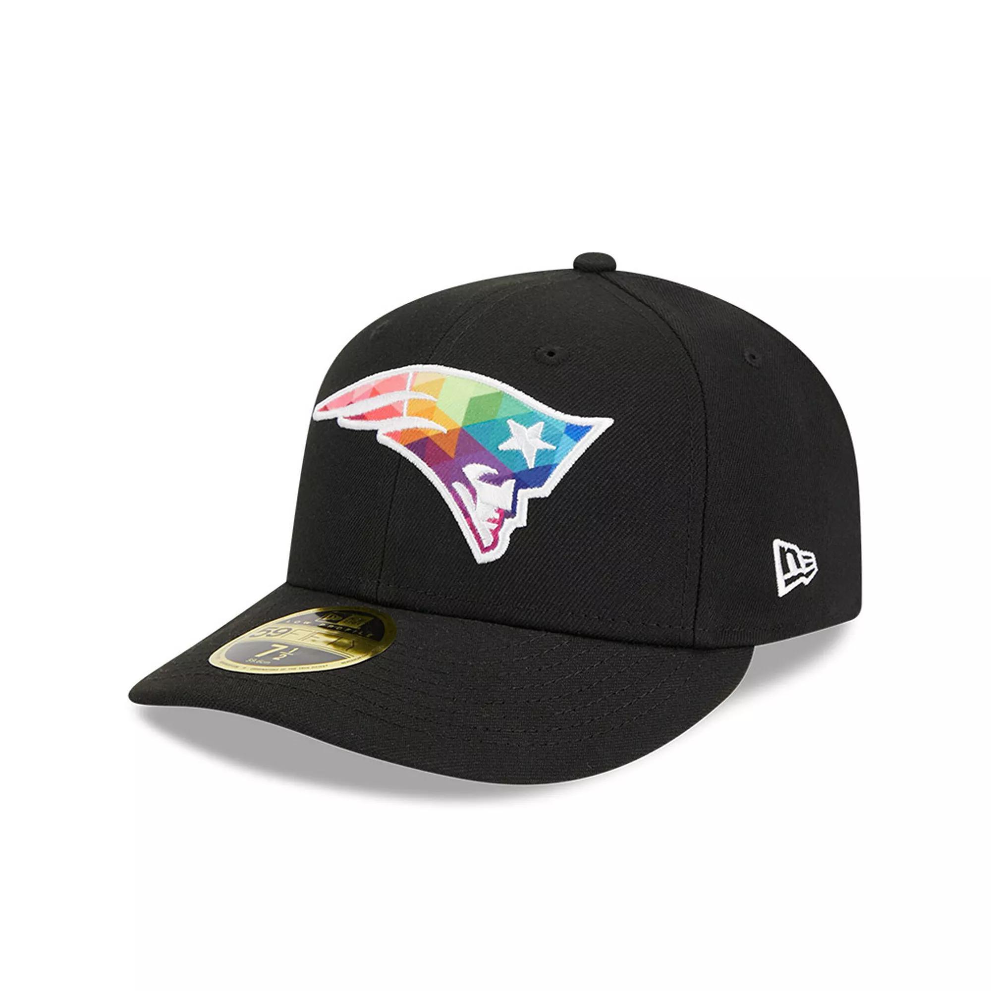 Men's New Era  Black New England Patriots 2023 NFL Crucial Catch Low Profile 59FIFTY Fitted Hat, Size: 8 Product Image