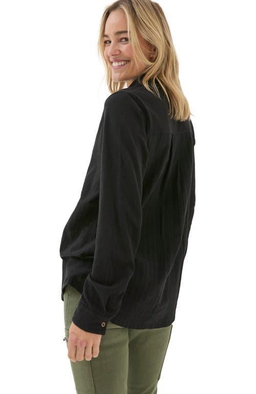FatFace Women's Sammy Shirt Tunic in Black at Nordstrom, Size 2 Product Image
