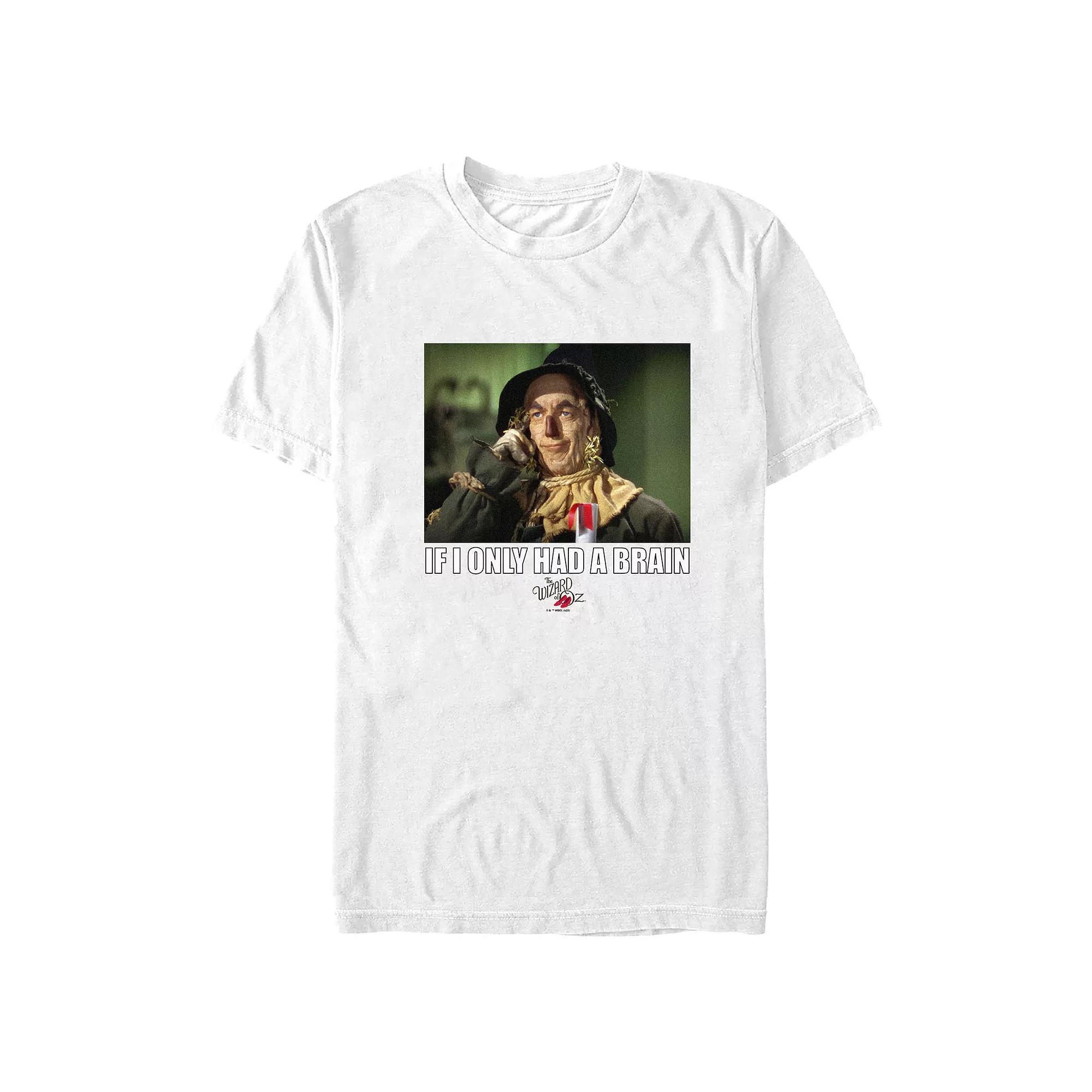 Men's The Wizard of OZ IF I ONLY HAD A BRAIN Graphic Tee, Size: Small, White Product Image