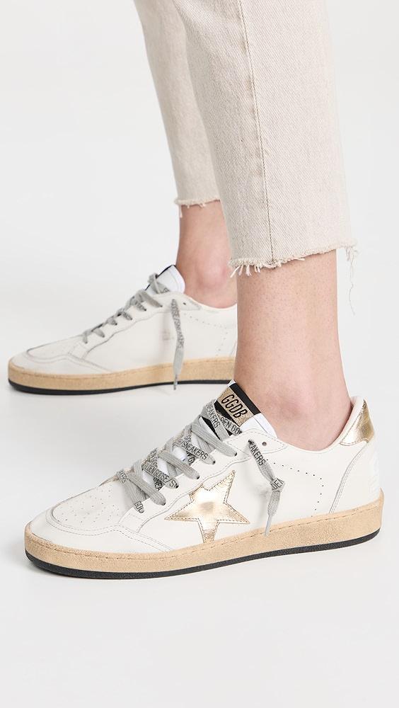 Golden Goose Ballstar Leather Upper Laminated Star Sneakers | Shopbop Product Image