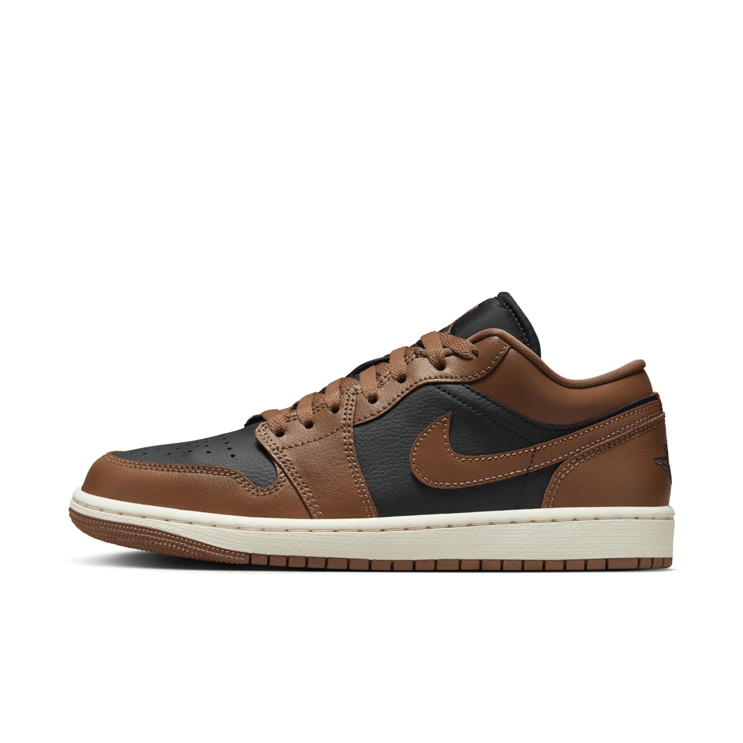 Jordan Womens AJ 1 Low - Basketball Shoes Off Noir/Archaeo Brown/Sail Product Image