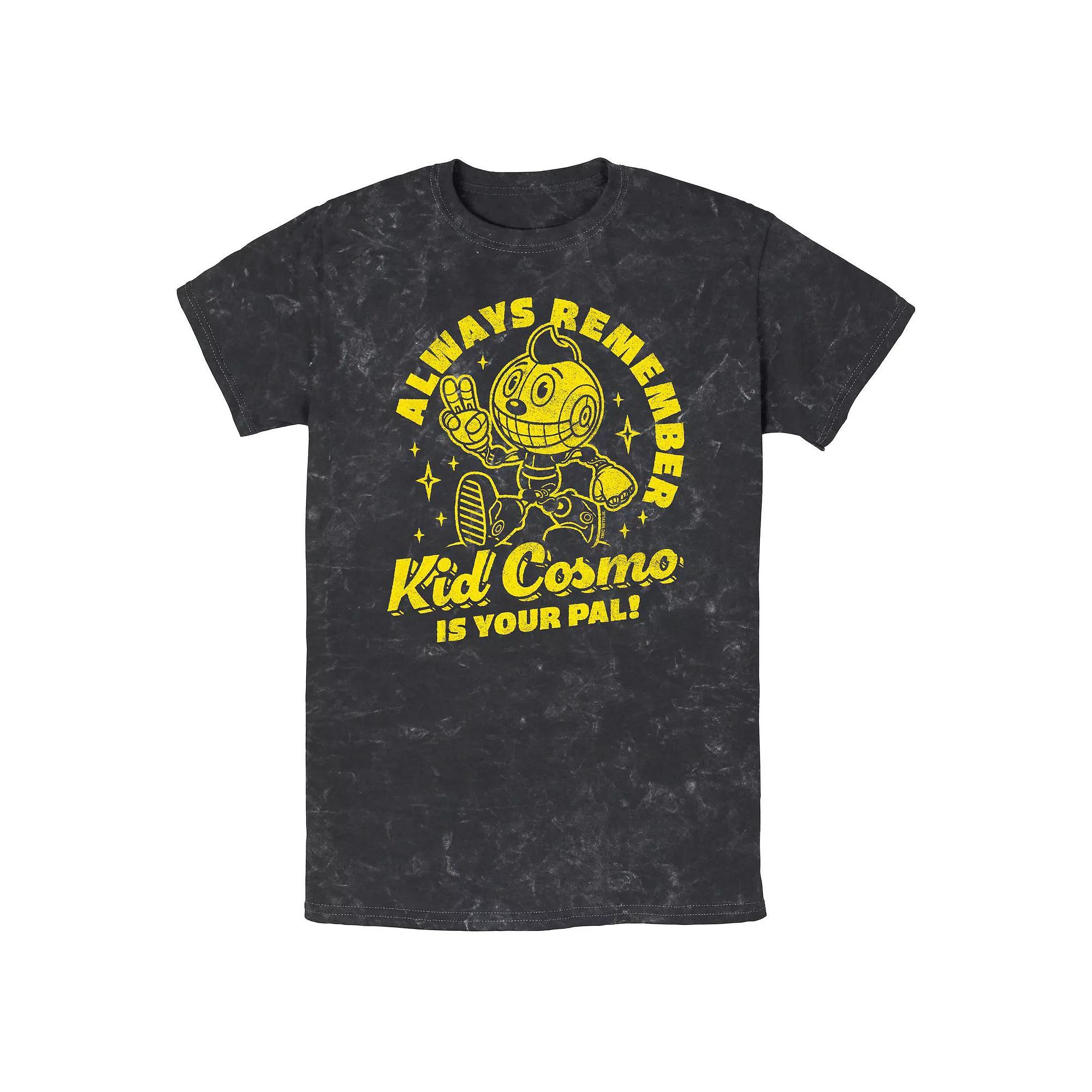 Men's The Electric State Always Remember Kid Cosmo Mineral Wash Graphic Tee, Size: XL, Black Product Image
