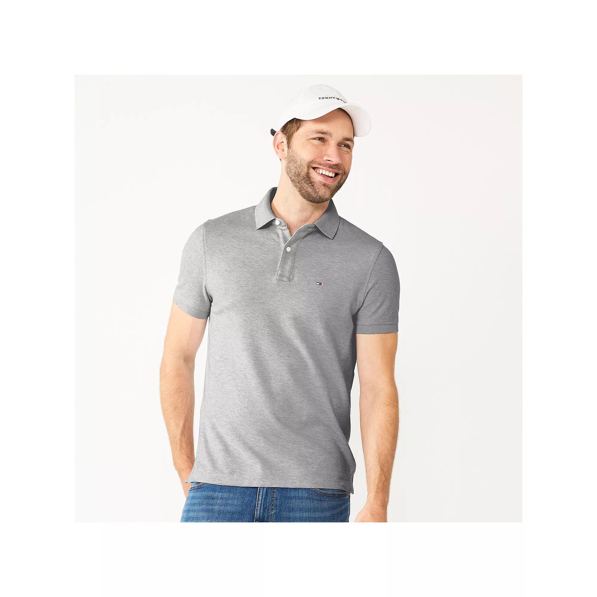 Men's Tommy Hilfiger Justin Polo, Size: XS, Gray Grey Product Image
