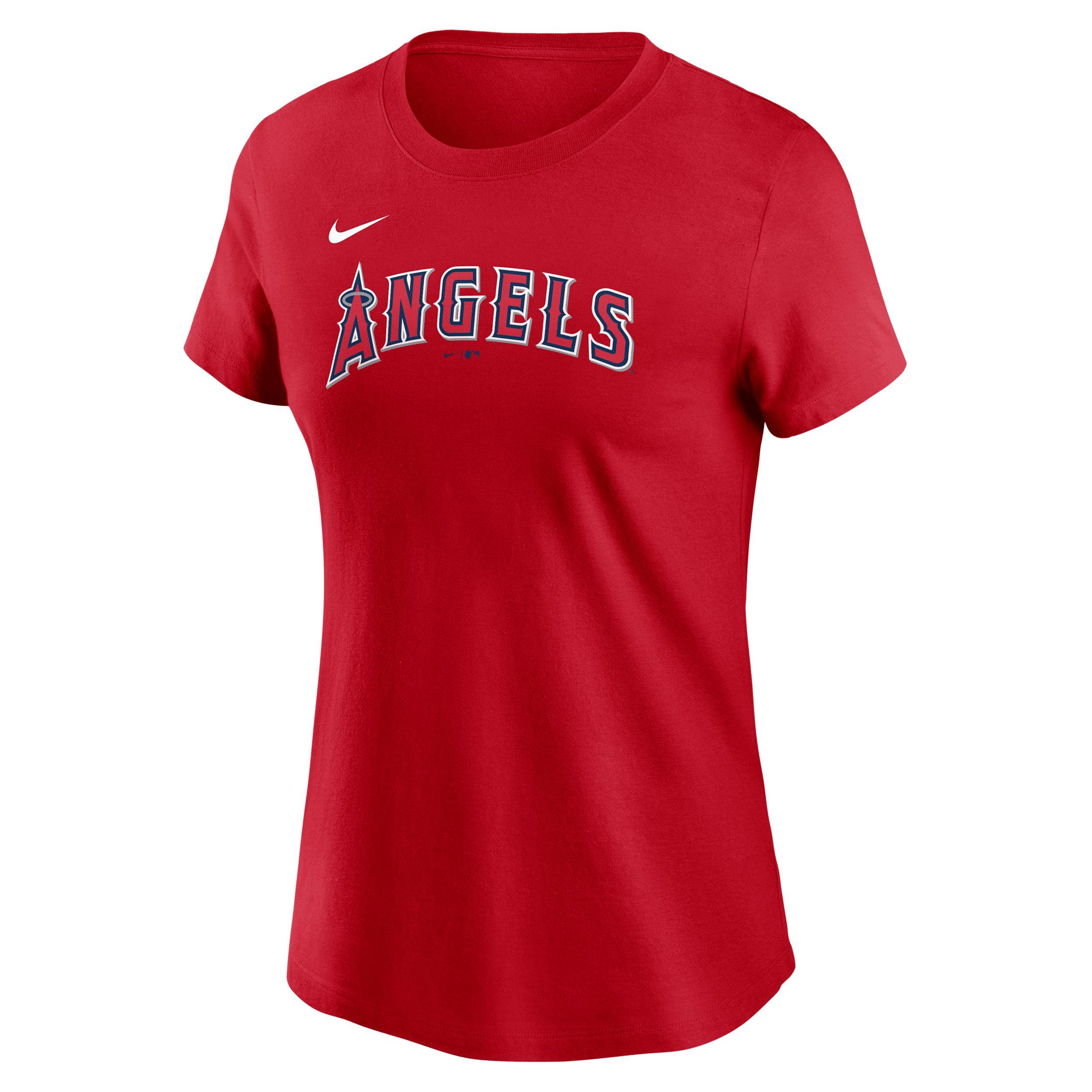 Mike Trout Los Angeles Angels Fuse Nike Womens MLB T-Shirt | NKAF62QAN9-168 Product Image