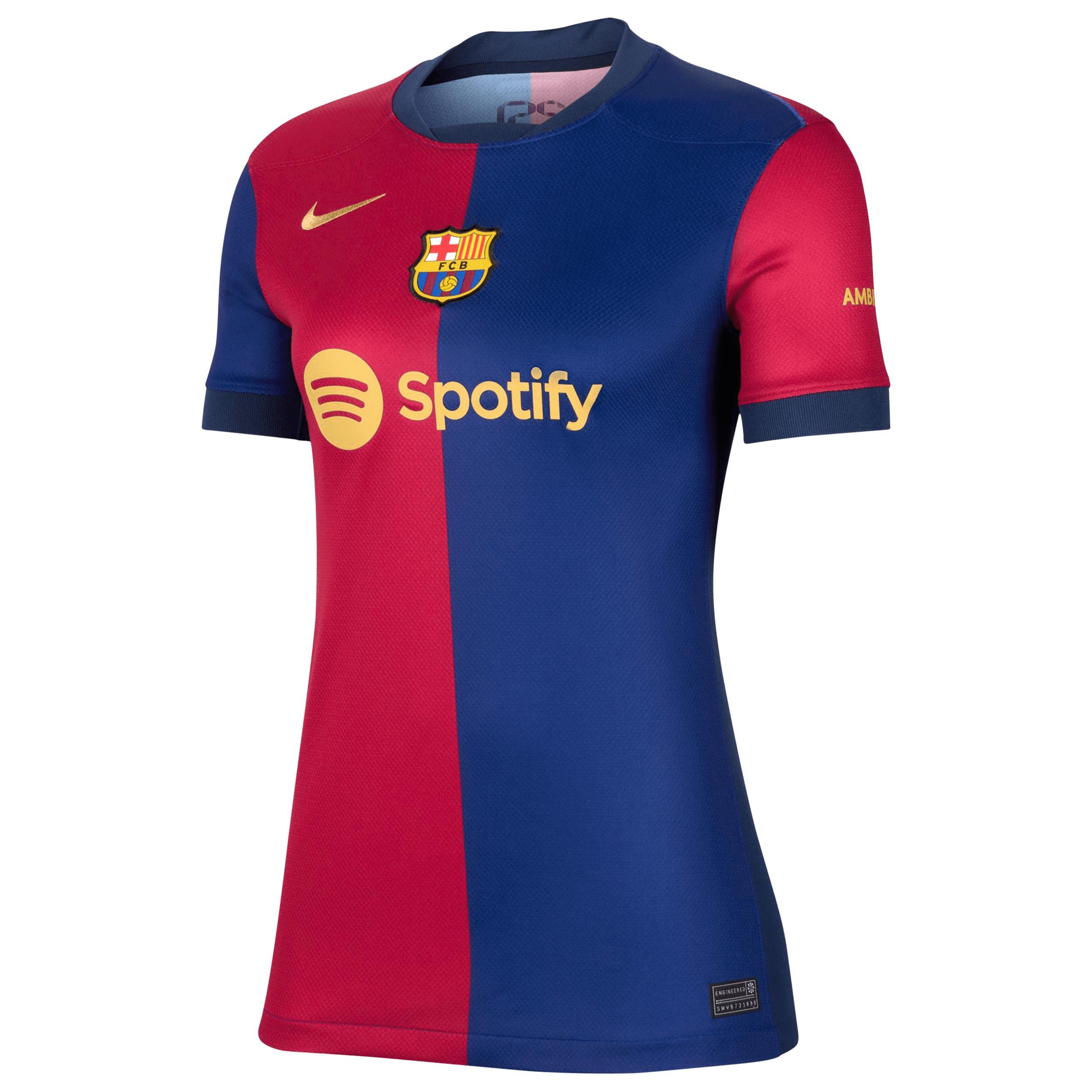 Lamine Yamal Barcelona 2024/25 Stadium Home Nike Women's Dri-FIT Soccer Jersey Product Image