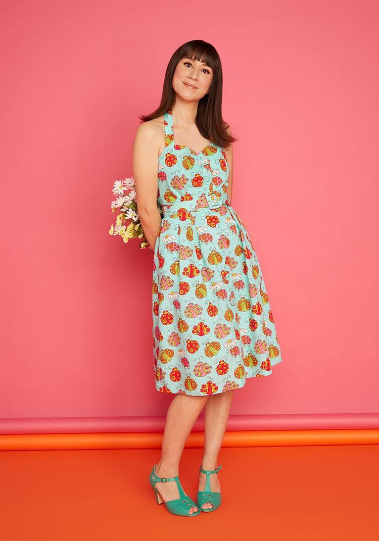 ModCloth x Marisol Muro Aligned With Destiny Fit And Flare Dress Product Image