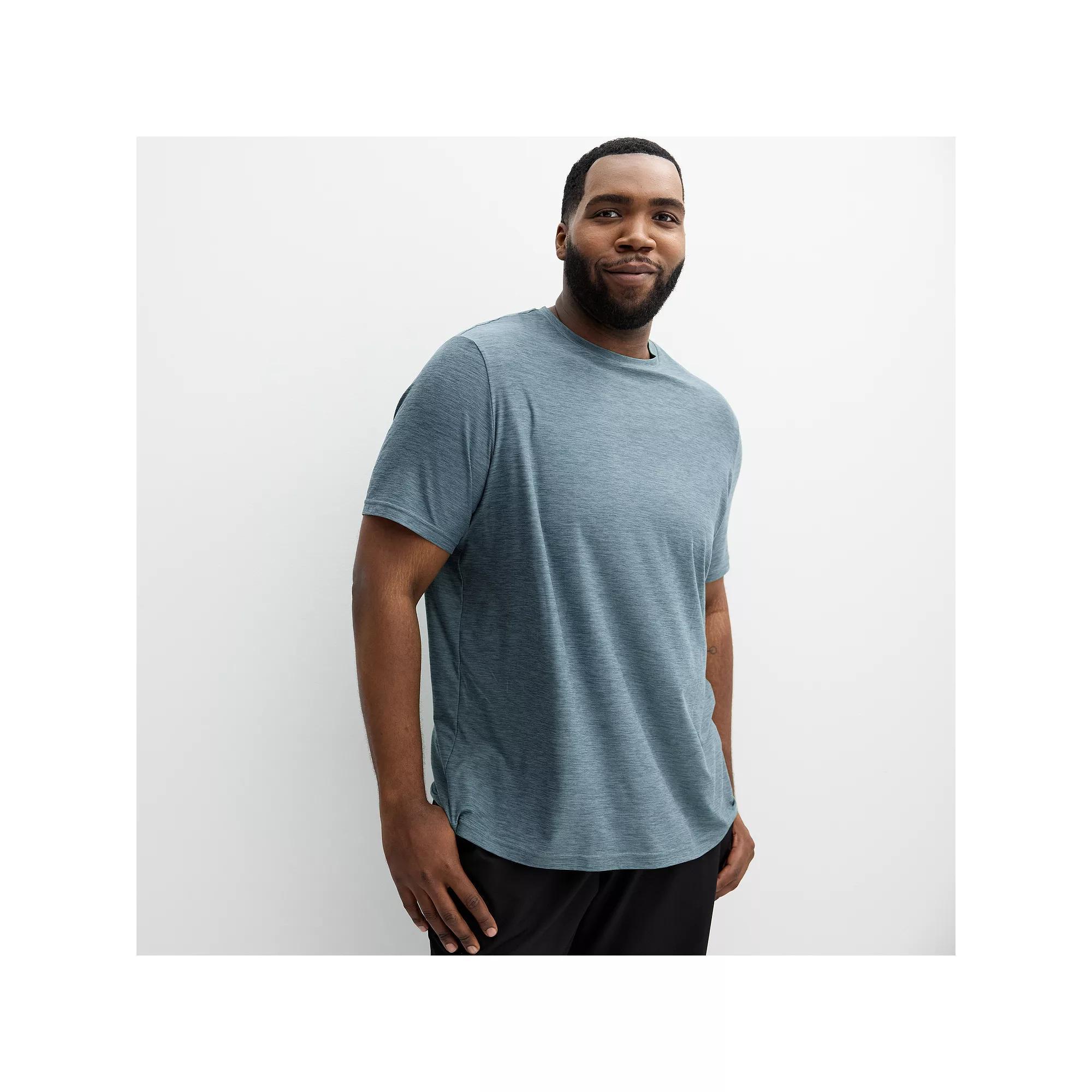 Big & Tall FLX Luxury Soft Wander Tee, Men's, Size: 3XB, Dusty Blue Product Image