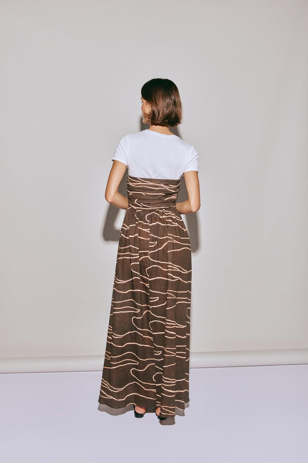 Saint Malo Linen Midi Dress Earth Product Image
