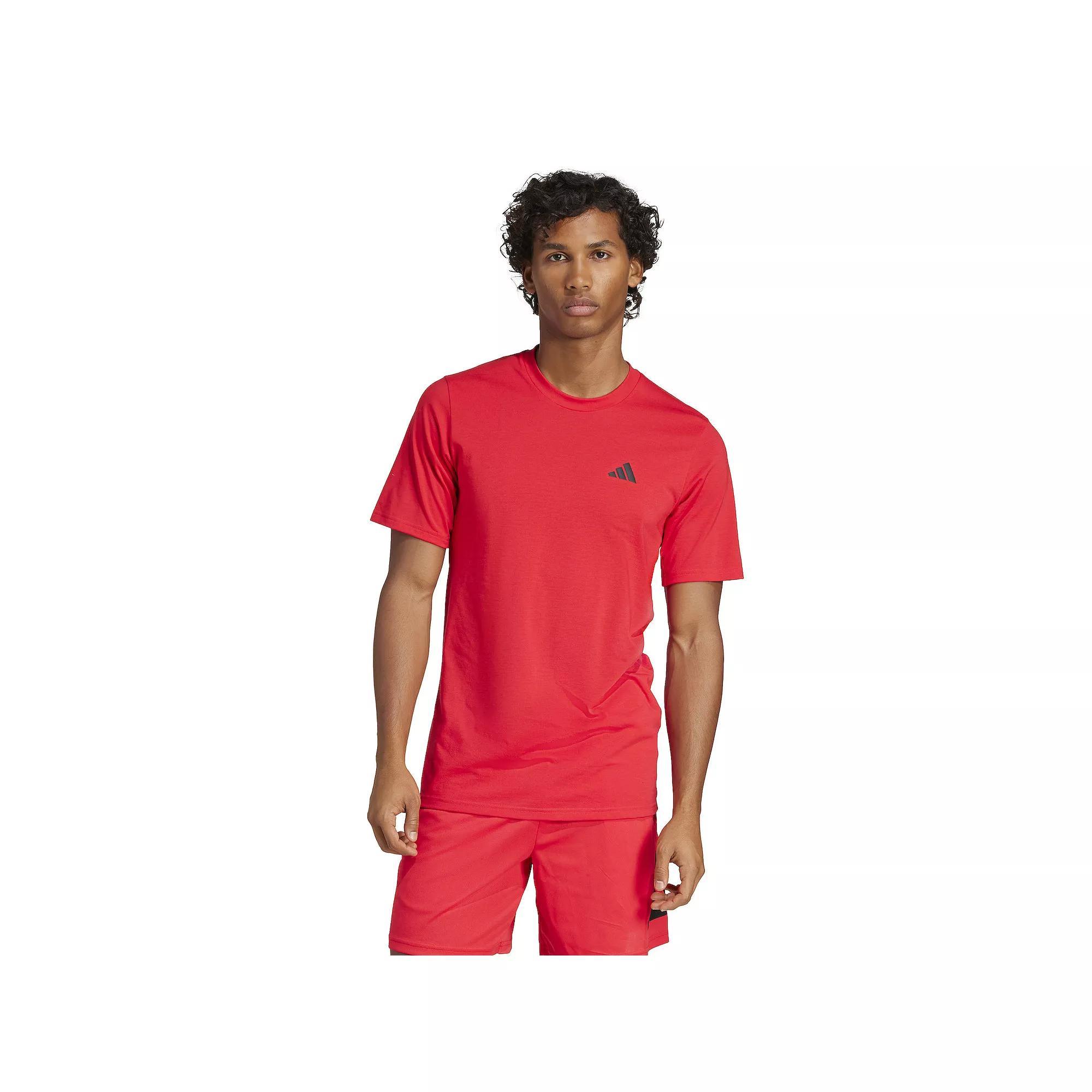 Men's adidas Train Essentials Feelready Training Tee, Size: Medium, Pure Red Product Image