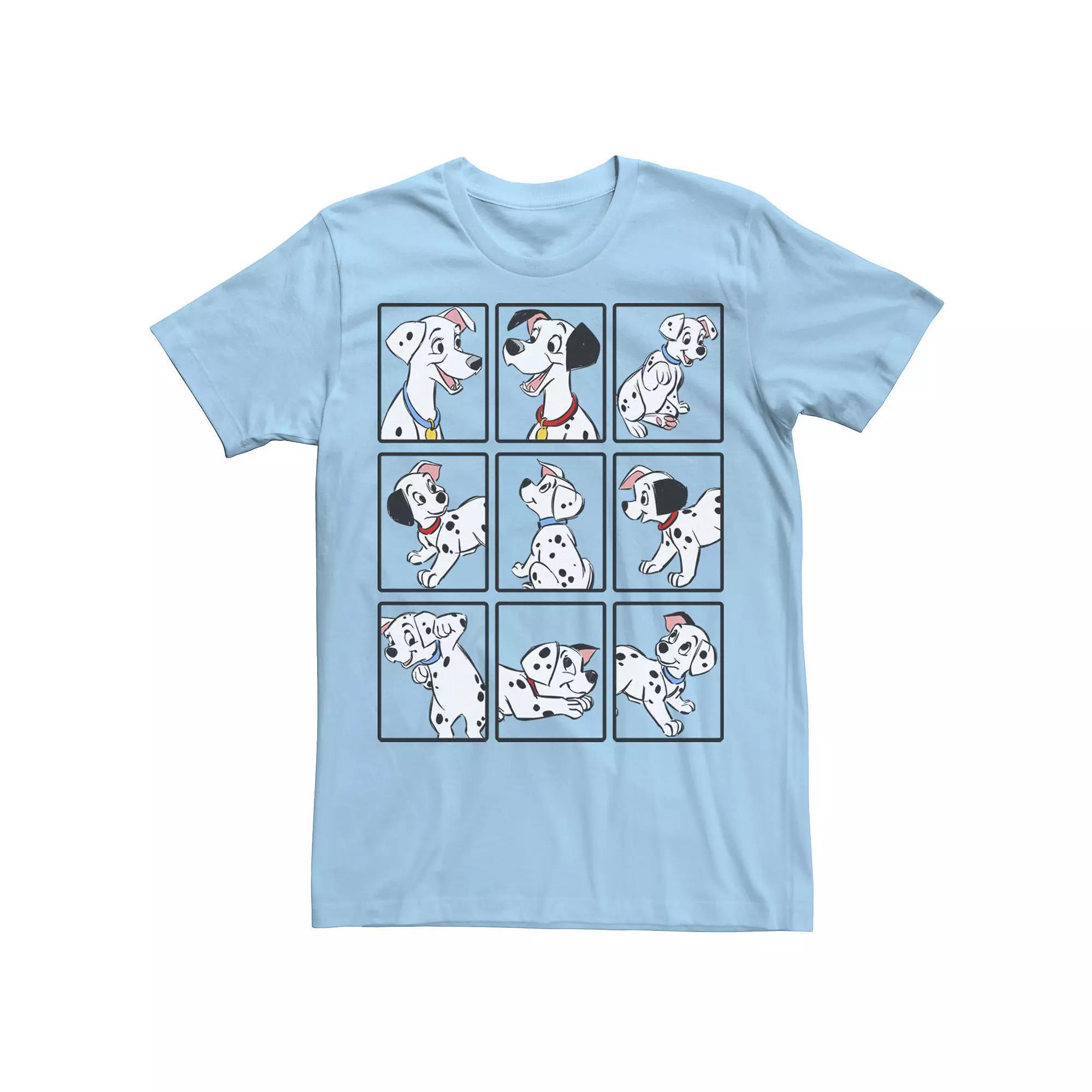 Disney's 101 Dalmatians Men's Family Photo Box Up Tee, Size: Small, Light Blue Product Image