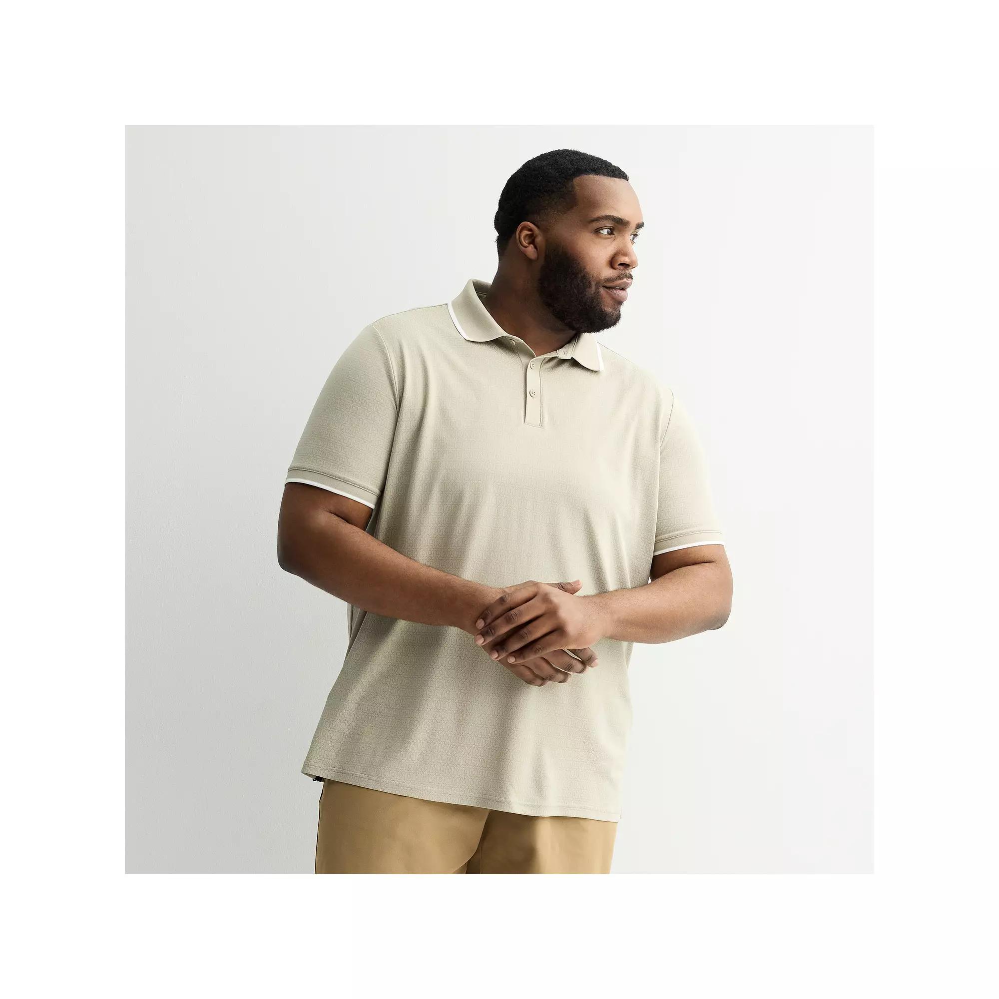 Big & Tall FLX Tipped Commuter Polo, Men's, Size: 2XB, Light Blue Product Image