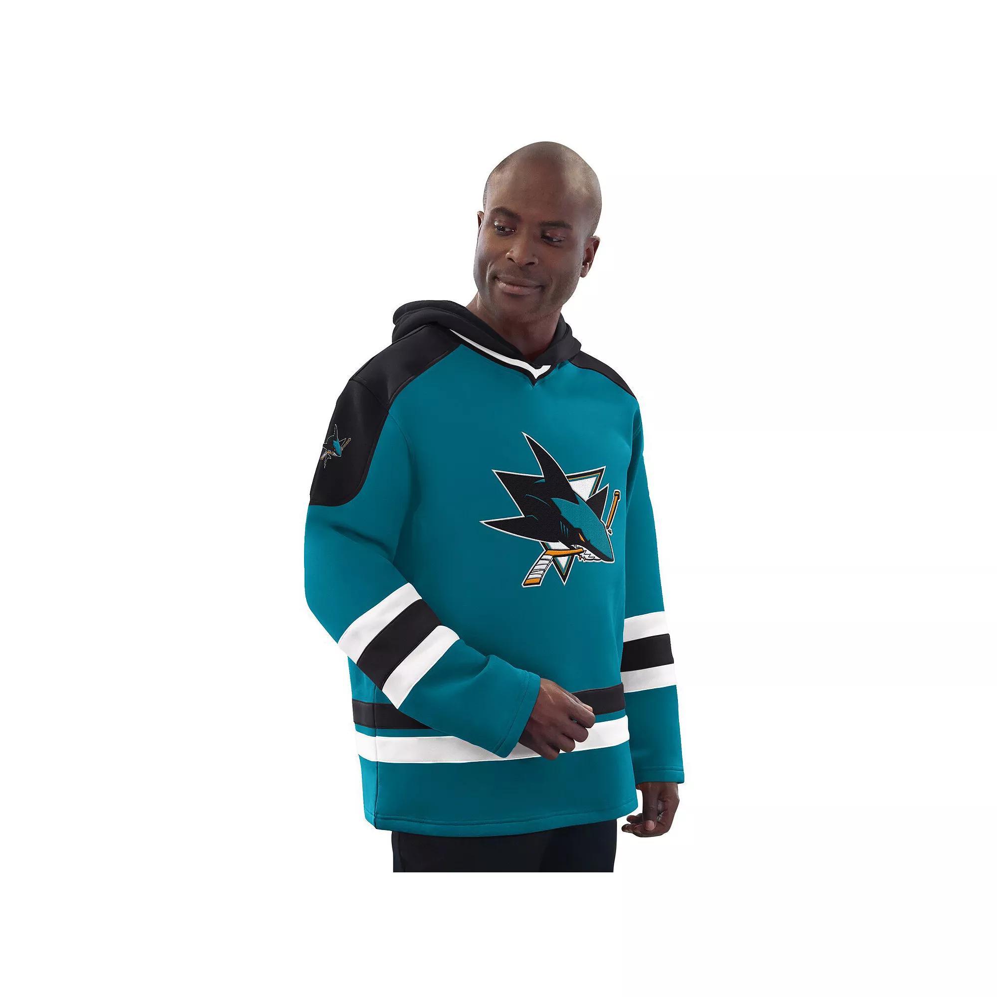 Mens Starter /Black Detroit Wings Hockey Pullover Hoodie Product Image