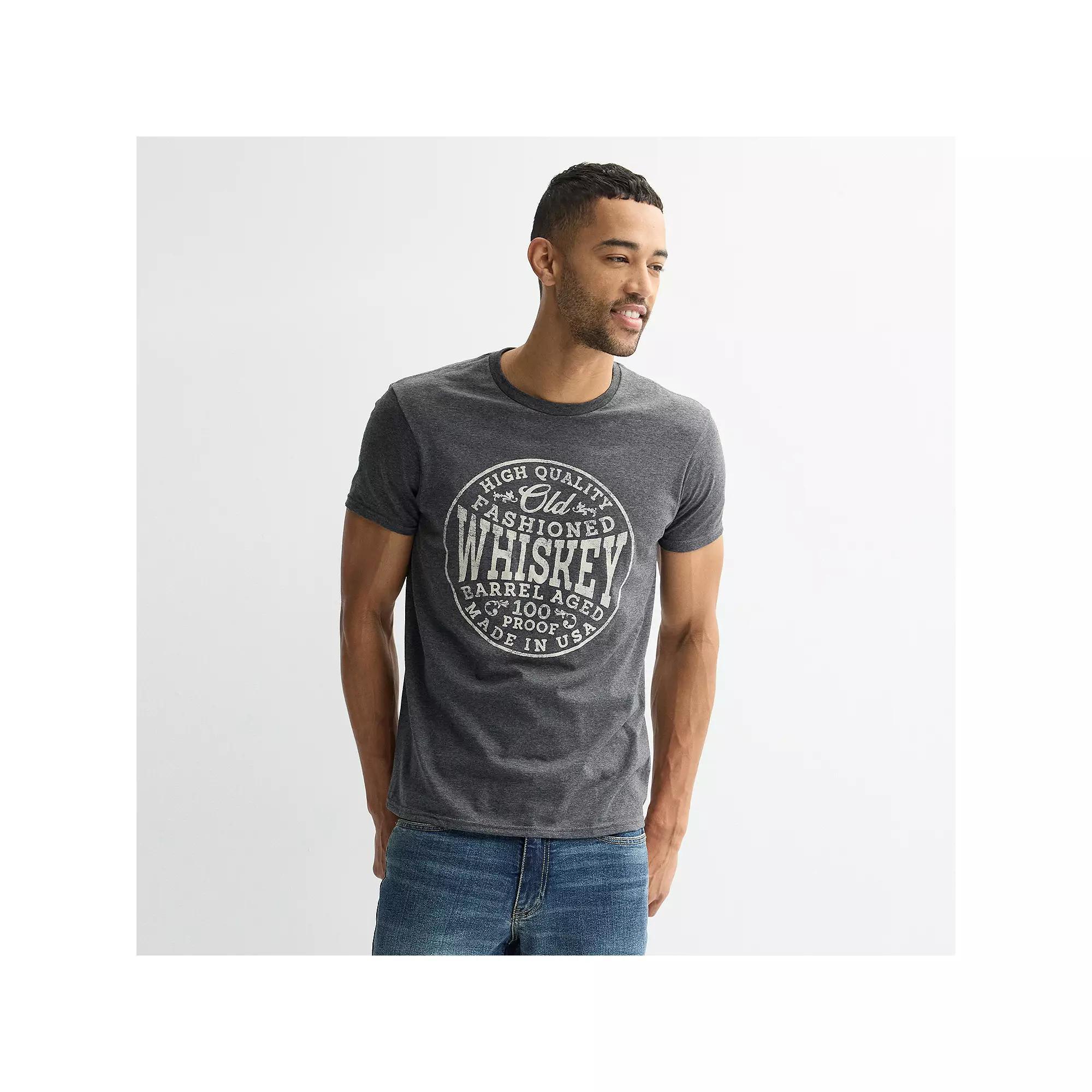 Men's Old Fashioned Tee, Size: Medium, Gray Product Image