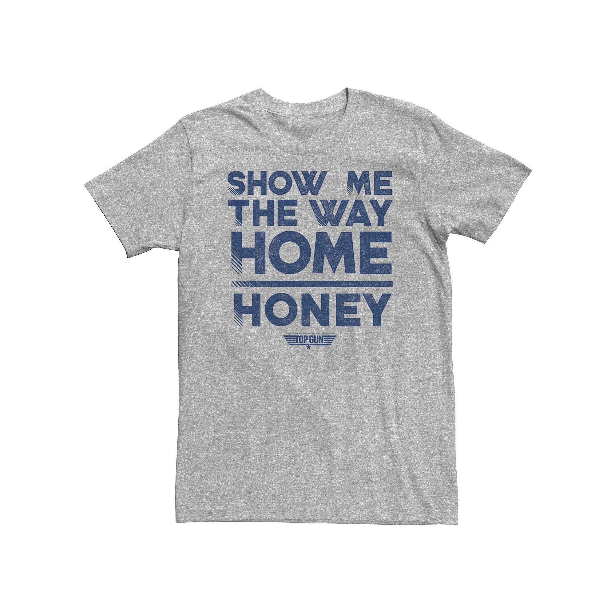 Big & Tall Top Gun Show Me The Way Home Honey Tee, Men's, Size: 3XL Tall, Athletic Grey Product Image