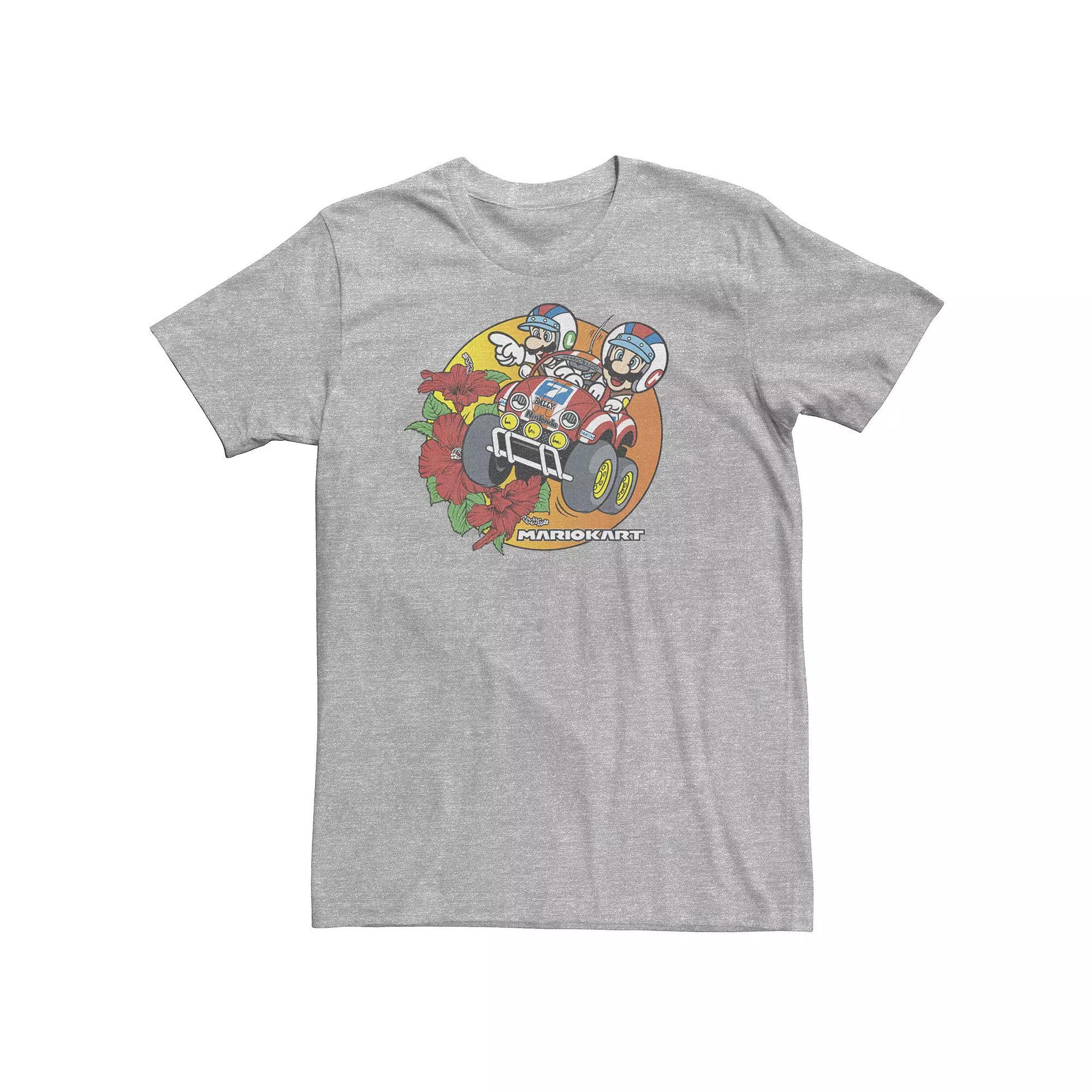 Big & Tall Nintendo Baja Buds Tee, Men's, Size: 3XL Tall, Athletic Grey Product Image