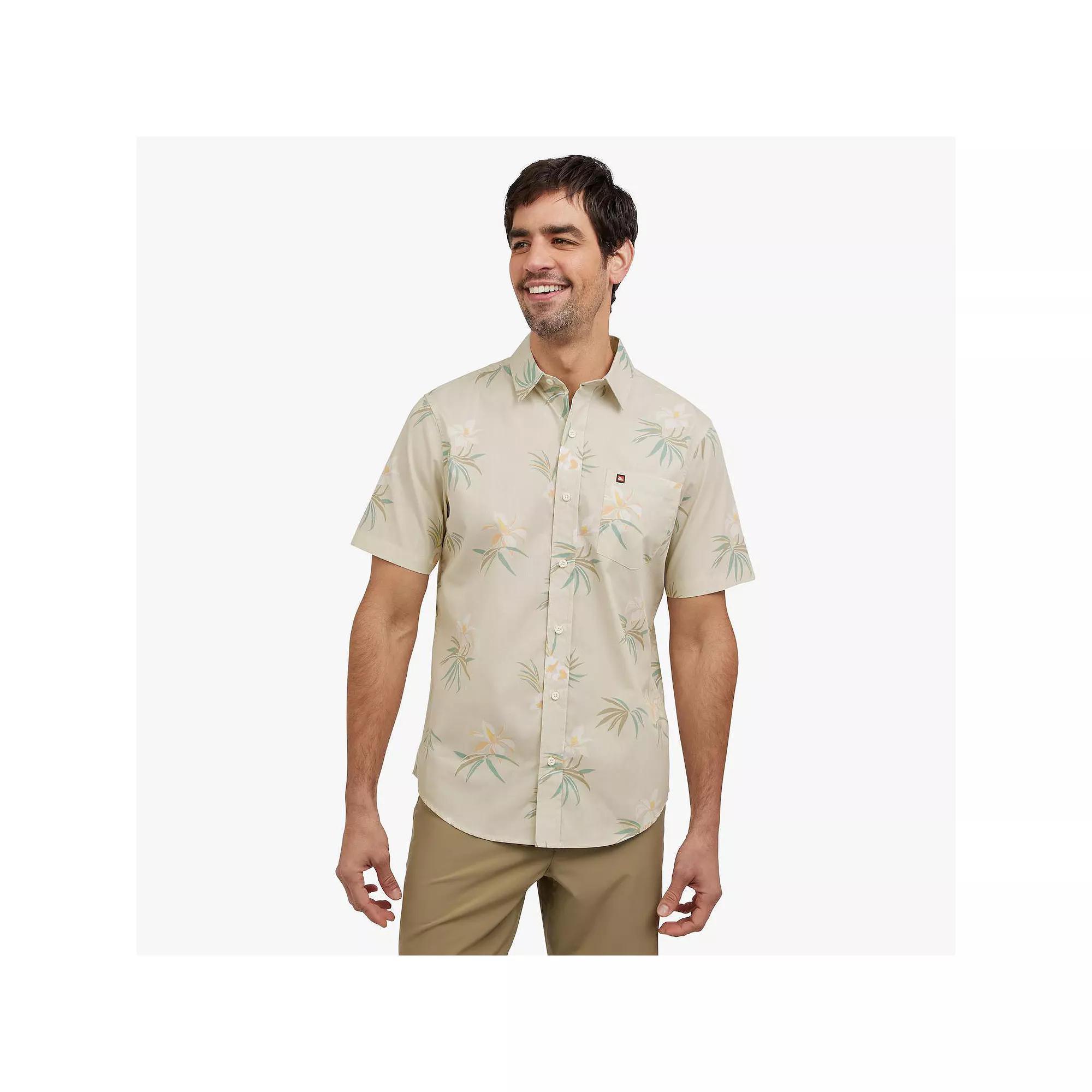 Mens Quiksilver Short Sleeve Button Down Shirt Product Image