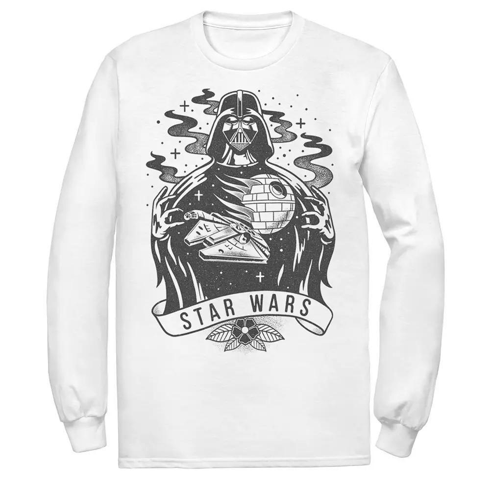 Men's Star Wars Darth Vader Tattoo Design Graphic Tee, Size: Medium, White Product Image