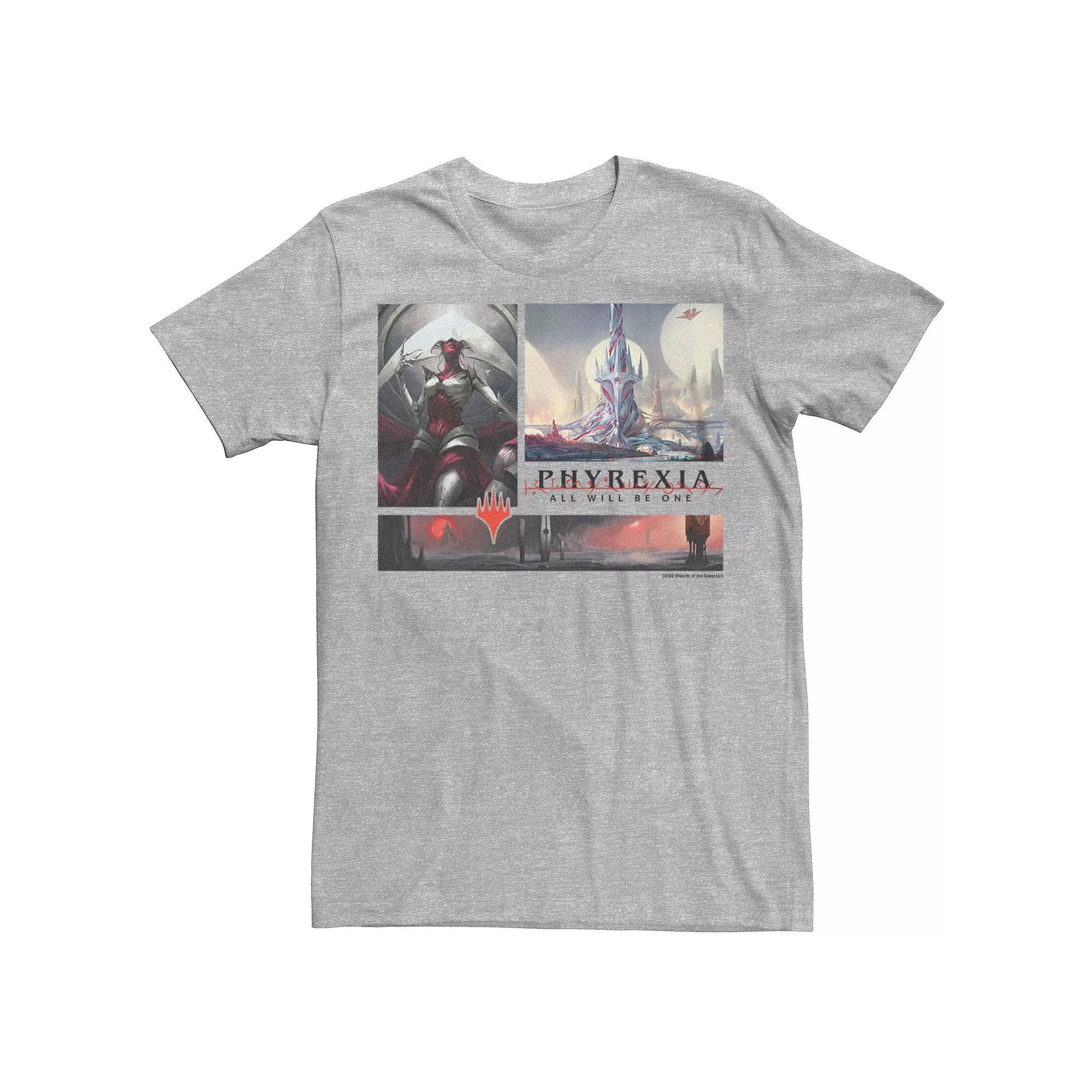 Men's Magic: the Gathering Phyrexia: All Will Be One Phyrexia Scenes Tee, Size: Medium, Athletic Grey Product Image