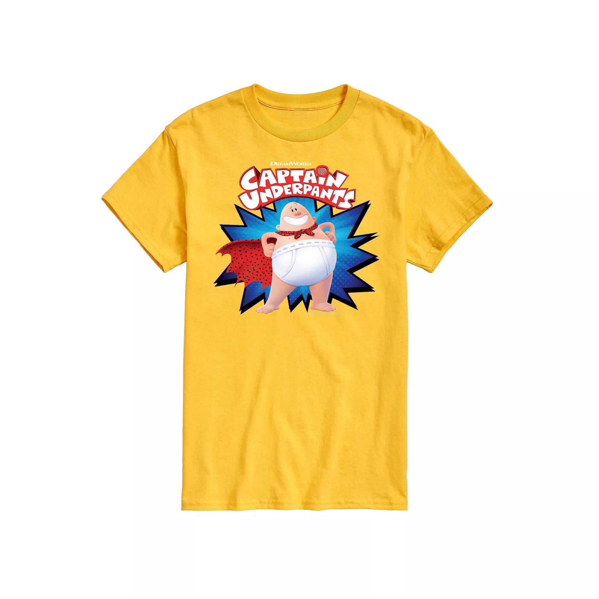 Mens Captain Underpants Logo Graphic Tee Product Image