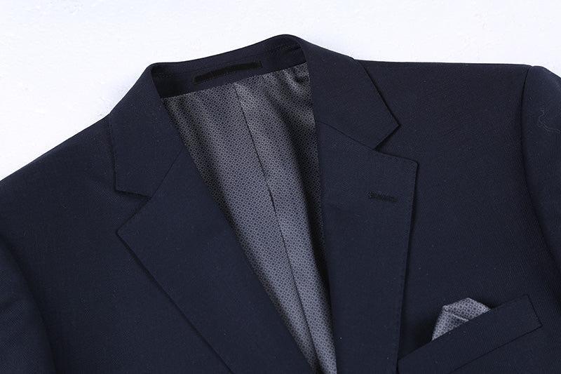(Limited Sizes) Regular Fit Midnight Navy Wool Blazer Product Image