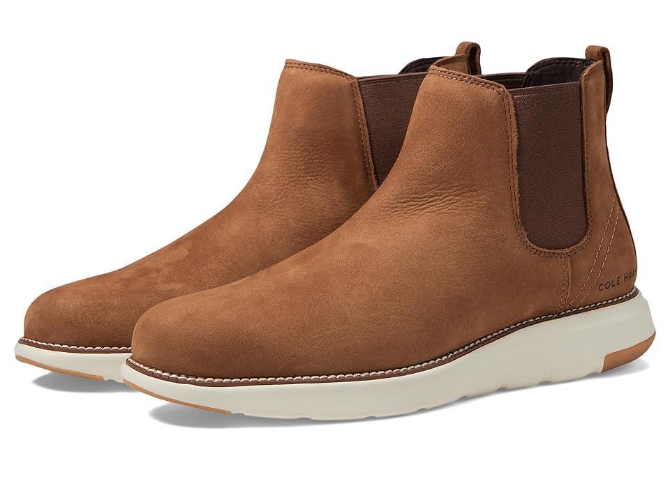 Cole Haan Mens Grand Atlantic Water Resistant Chelsea Boot - Brown Size 7 Water-Resistant Product Image