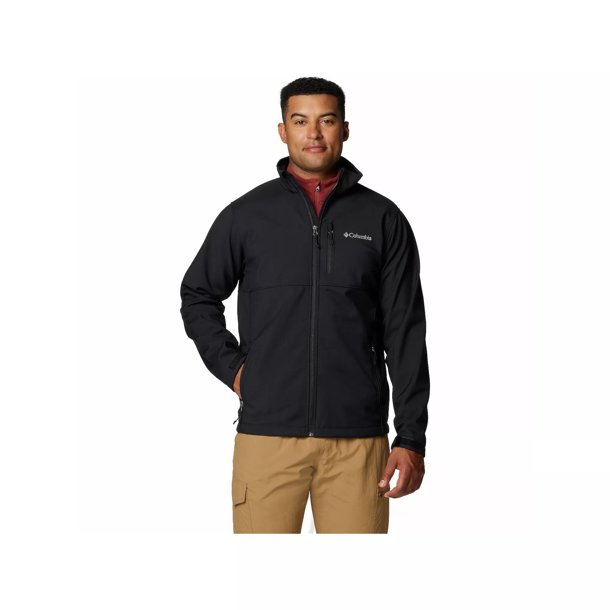 Men's Columbia Ascender Softshell Jacket, Size: XXL, Oxford Black Product Image